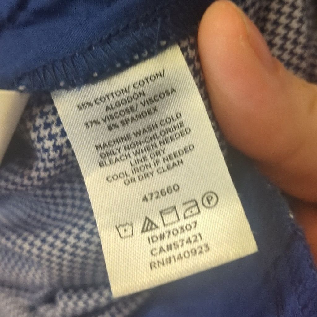 Loft Loft Blue Checkered Marisa Trousers Size 6 Size 28" / US 6 / IT 42 - 4 Thumbnail
