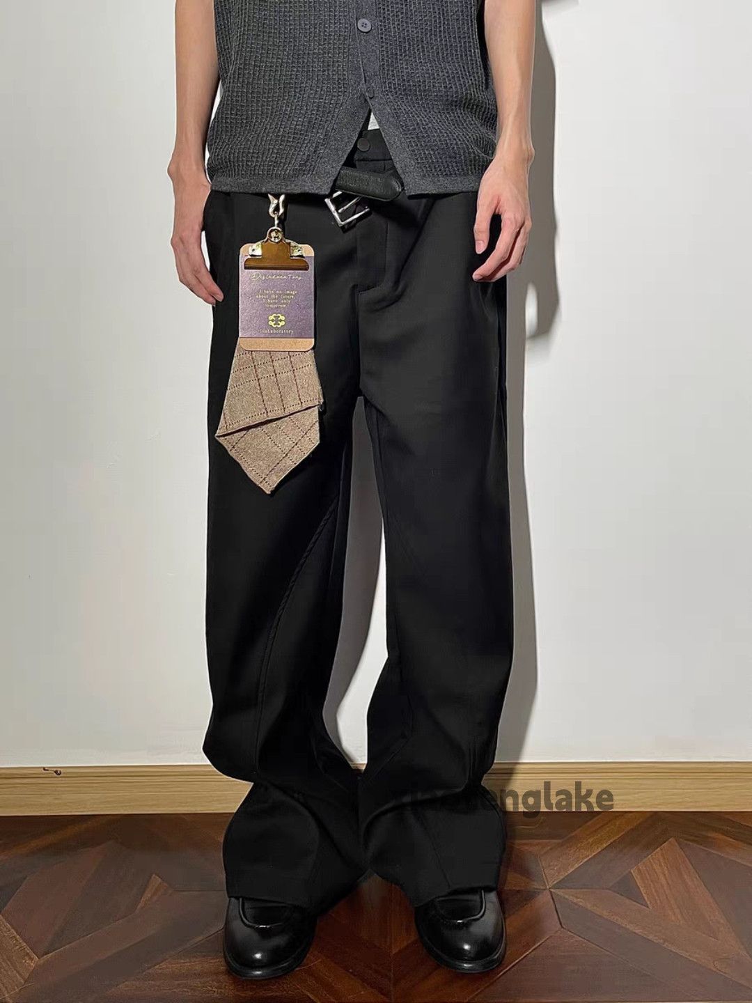 Vintage Unisex loose baggy skate hiphop yuppie flared pants Size US 30 / EU 46 - 7 Thumbnail