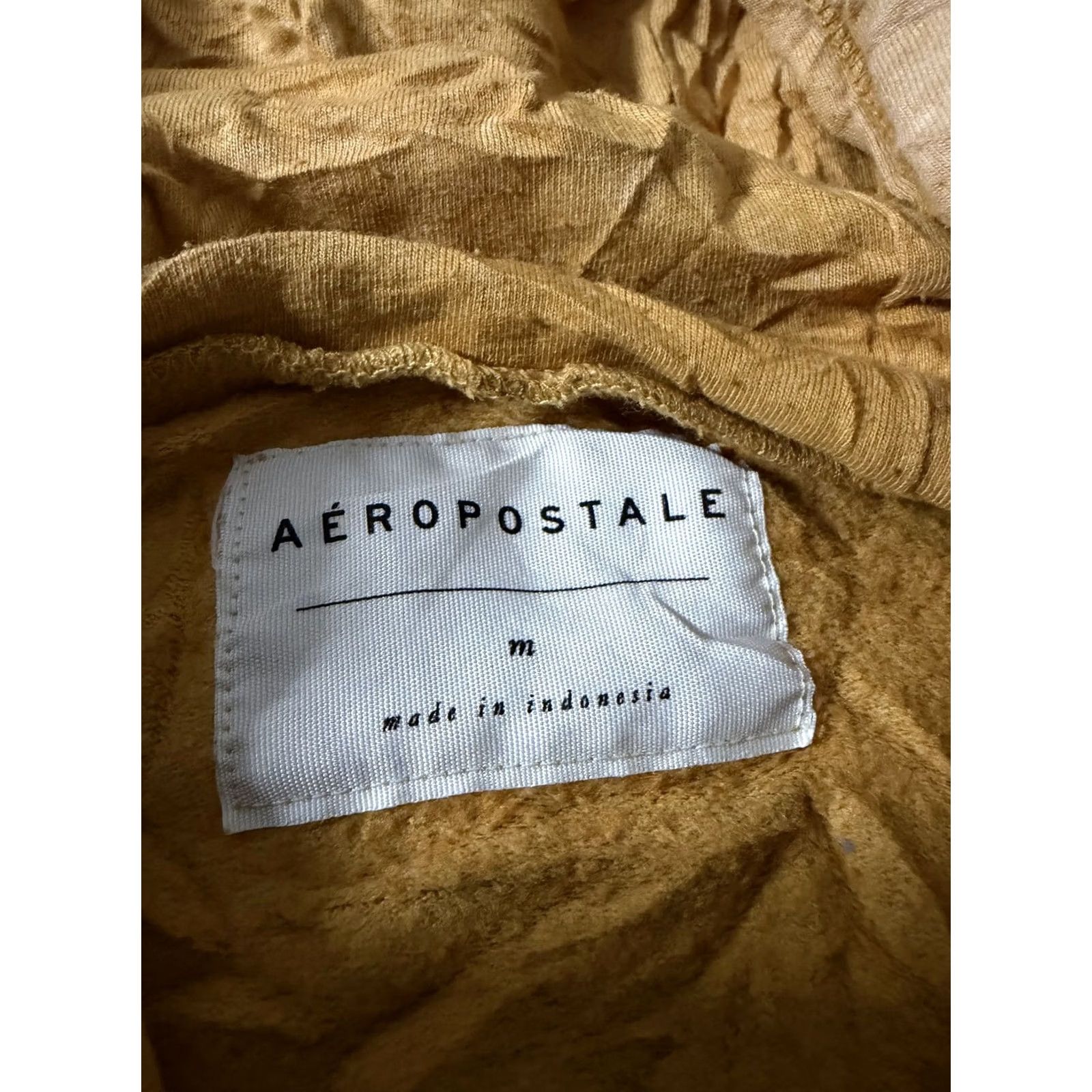 Aeropostale Aeropostale Hoodie Womens Medium Yellow Lightweight Cropped Pullover Sweatshirt Size M / US 6-8 / IT 42-44 - 6 Thumbnail
