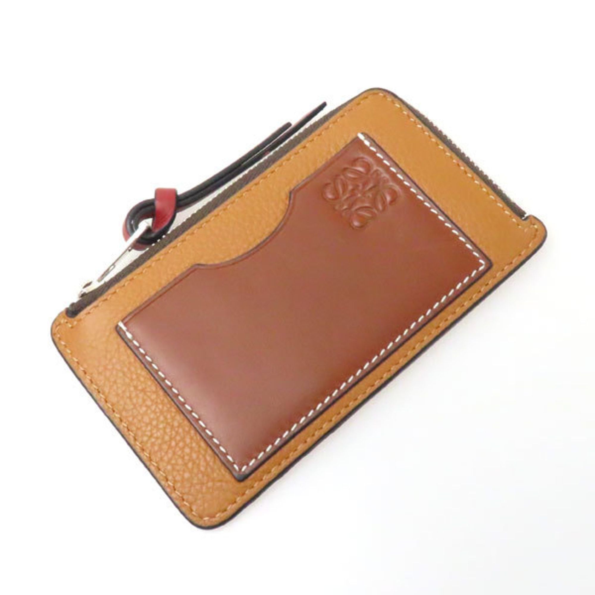 image of Loewe Anagram Coin/card Holder Light Caramel/pecan Women's in Camel