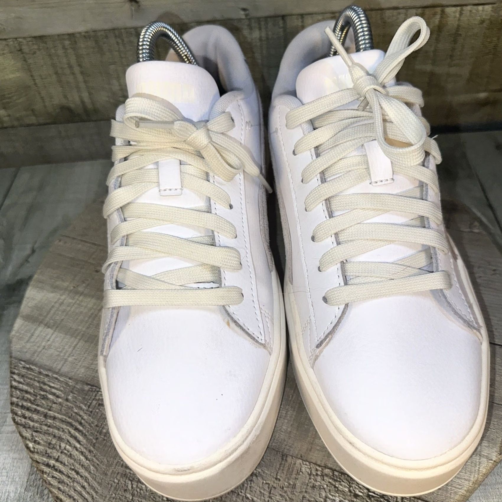 Puma PUMA Cali Dream Leather White Women's Size 7.5 US Sneaker Cali Star Leather White Shoes Womens US 7.5 Size US 8 / IT 38 - 2 Thumbnail