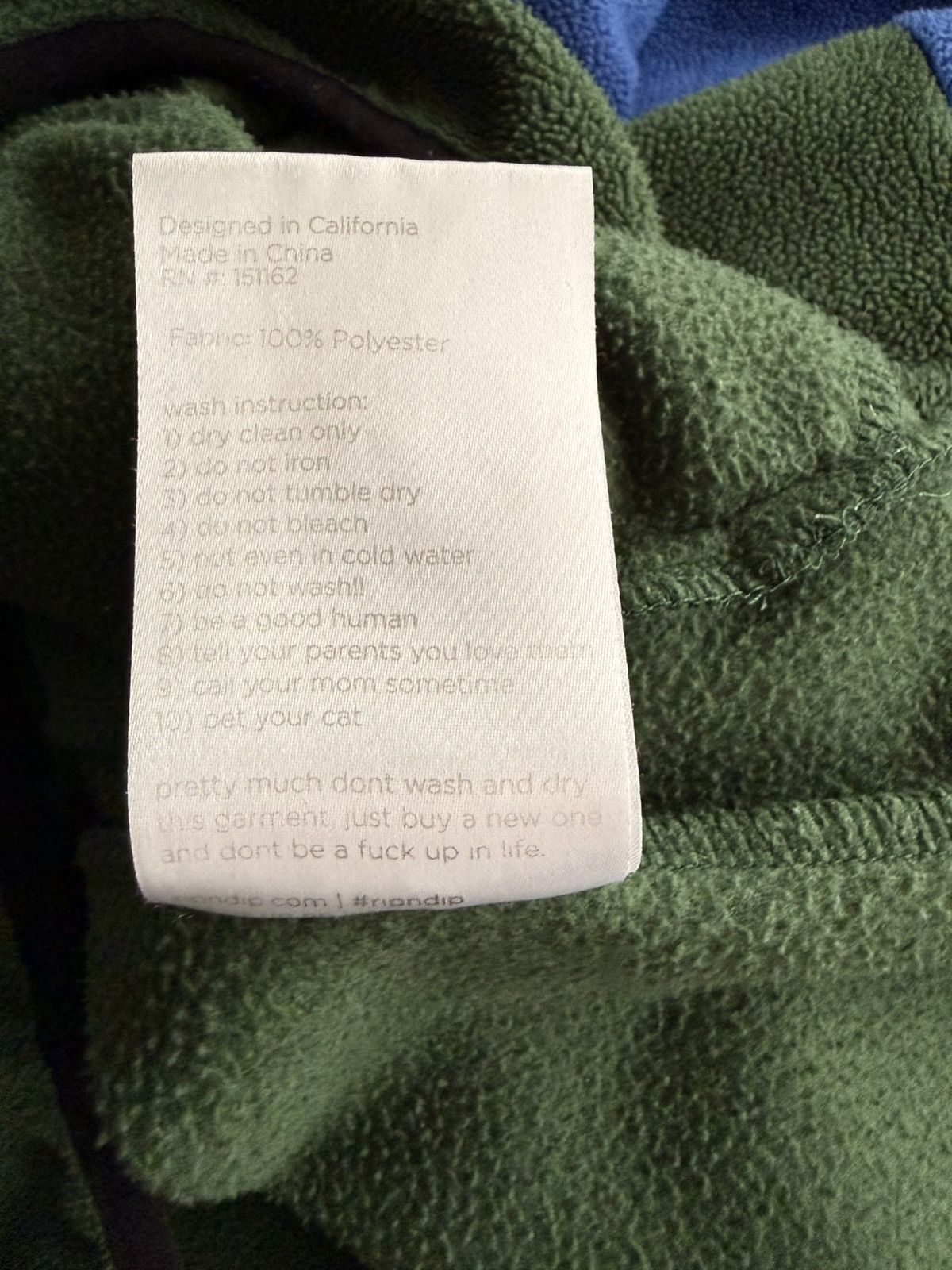 RIPNDIP Ripndip Colorblock Fleece 1/4 Zip Pullover Blue Green Size US XL / EU 56 / 4 - 9 Thumbnail