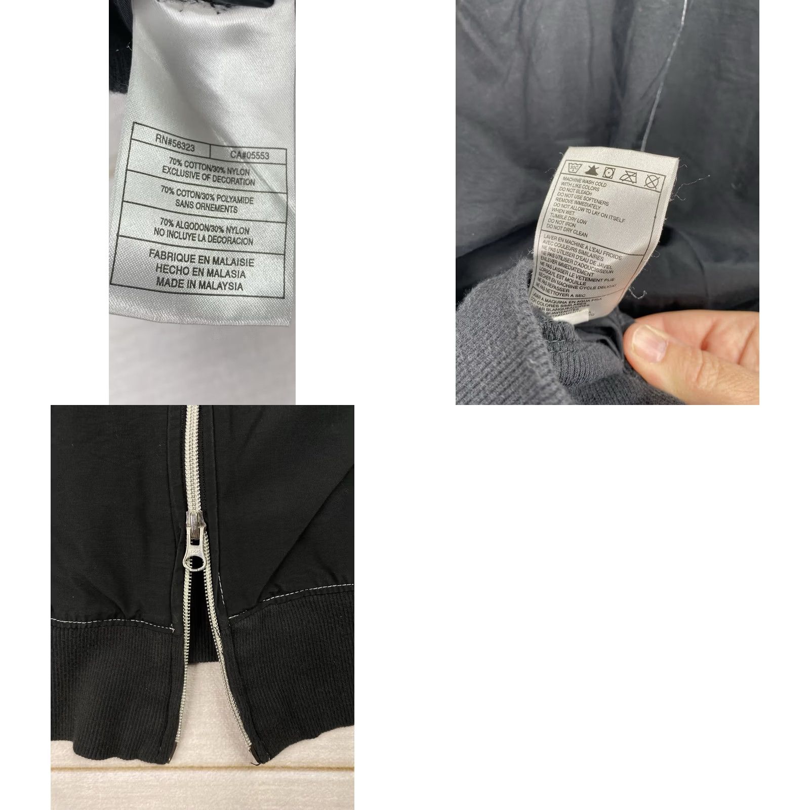 Nike VINTAGE Nike Moto Style Track Jacket Womens M Black Lightweight Swoosh Y2K Size M / US 6-8 / IT 42-44 - 8 Thumbnail