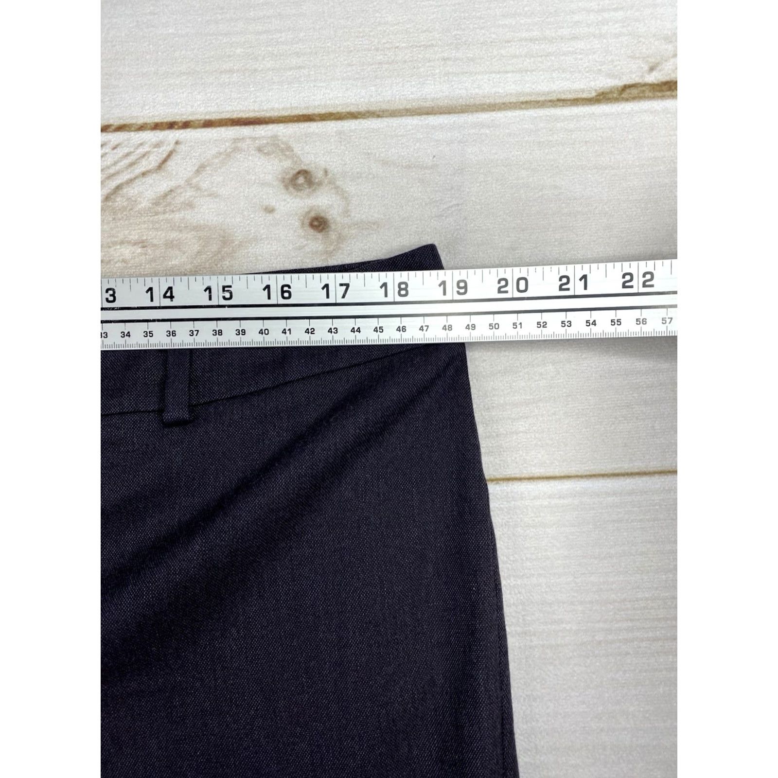 Ann Taylor Ann Taylor Signature Trouser Dress Pants 14 Charcoal Gray Solid Wide Leg? Size 36" / US 14 / IT 50 - 2 Thumbnail