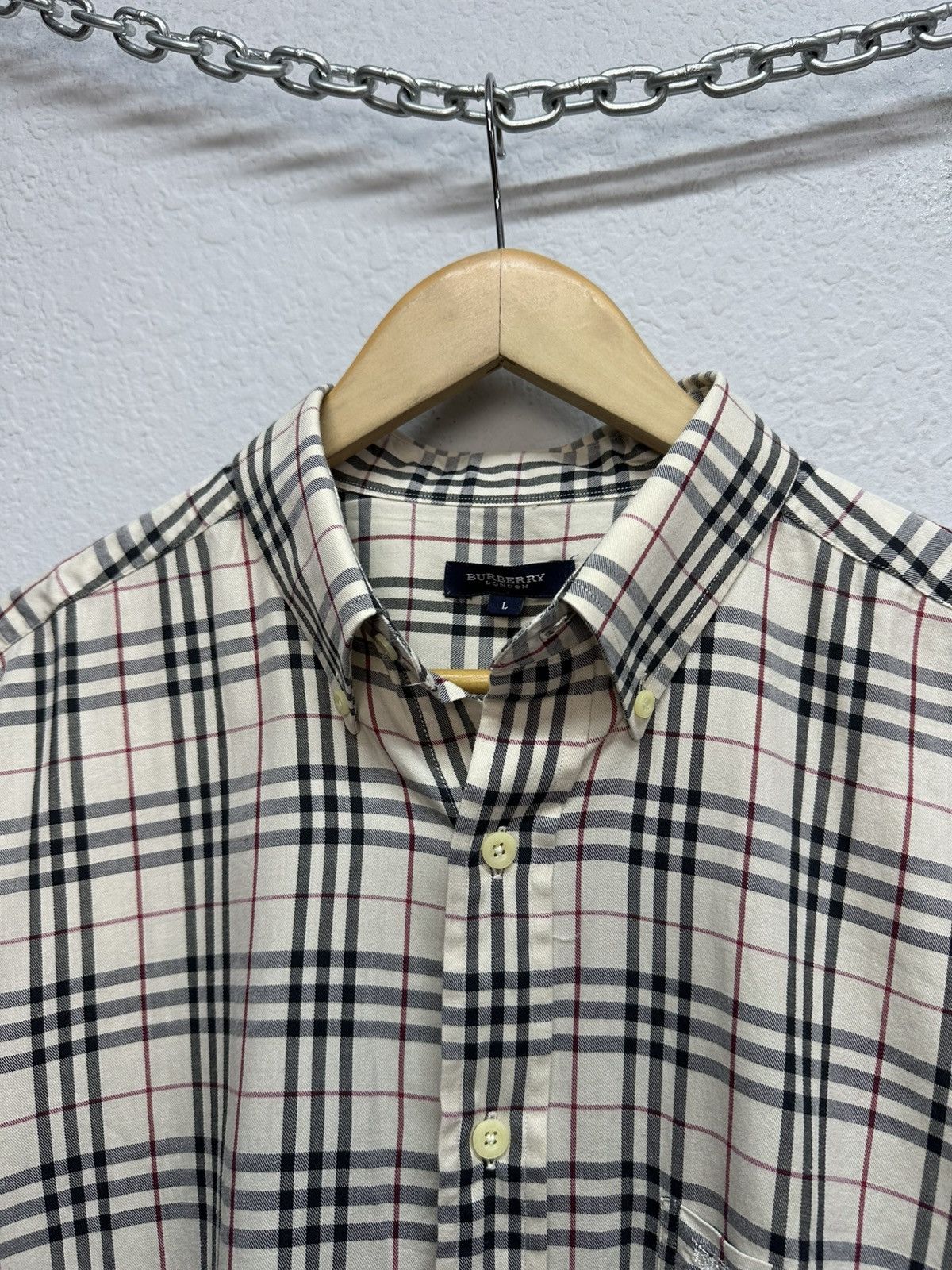 Burberry Vintage Burberry Nova Check Button Up Shirt Short Sleeve Y2K Size US L / EU 52-54 / 3 - 7 Thumbnail