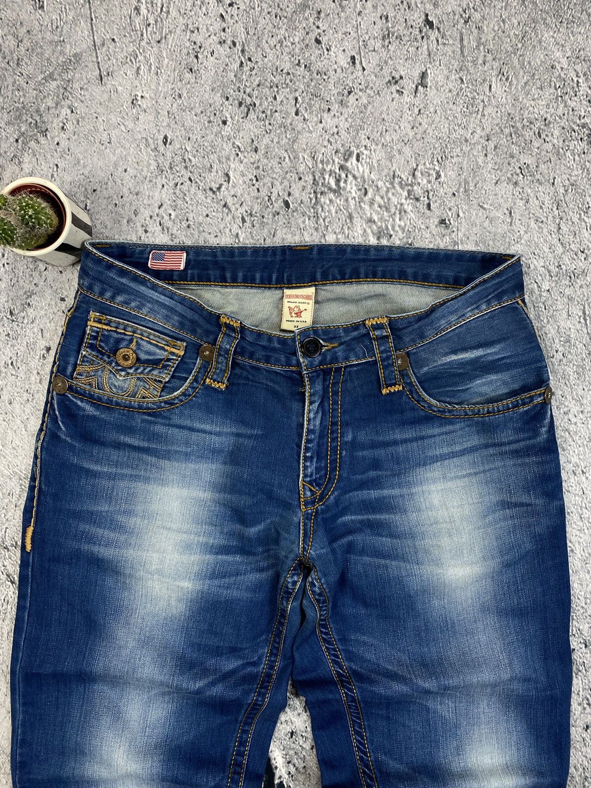 Japanese Brand × True Religion × Vintage True Religion Baggy Denim Pants Streetwear Size US 33 - 10 Thumbnail