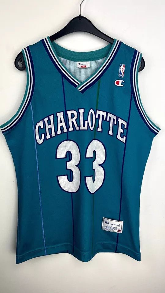 Champion Authentic Vintage Alonzo Mourning Charlotte Hornets Champion Size US L / EU 52-54 / 3 - 7 Thumbnail