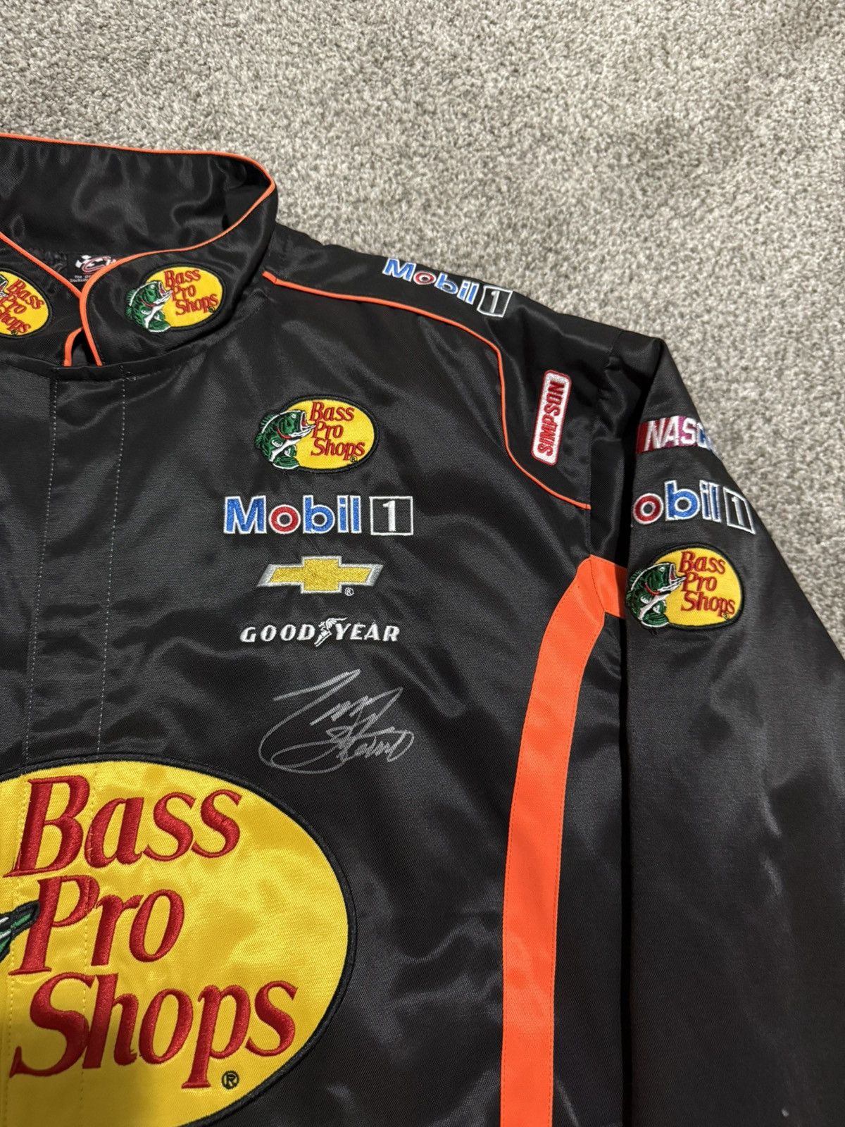 Bass Pro Shops Autographed Tony Stewart Bass Pro Shops Nascar Jacket Size US XL / EU 56 / 4 - 5 Thumbnail