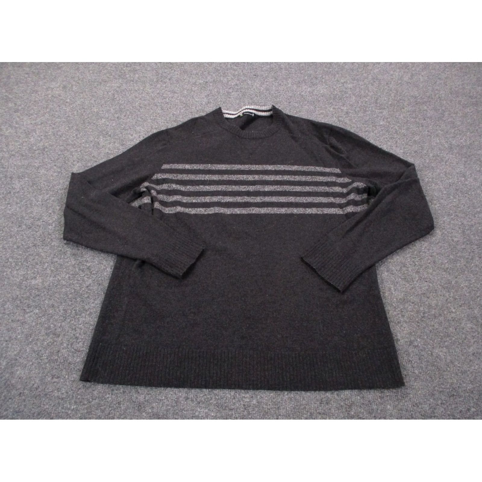 Smartwool SmartWool Mens M Base Layer Wool Pullover Sweater Thermal Hiking Outdoors Striped Lightweight Knit Logo Quilted Wool Blend Umbrella? Size US M / EU 48-50 / 2 - 3 Thumbnail