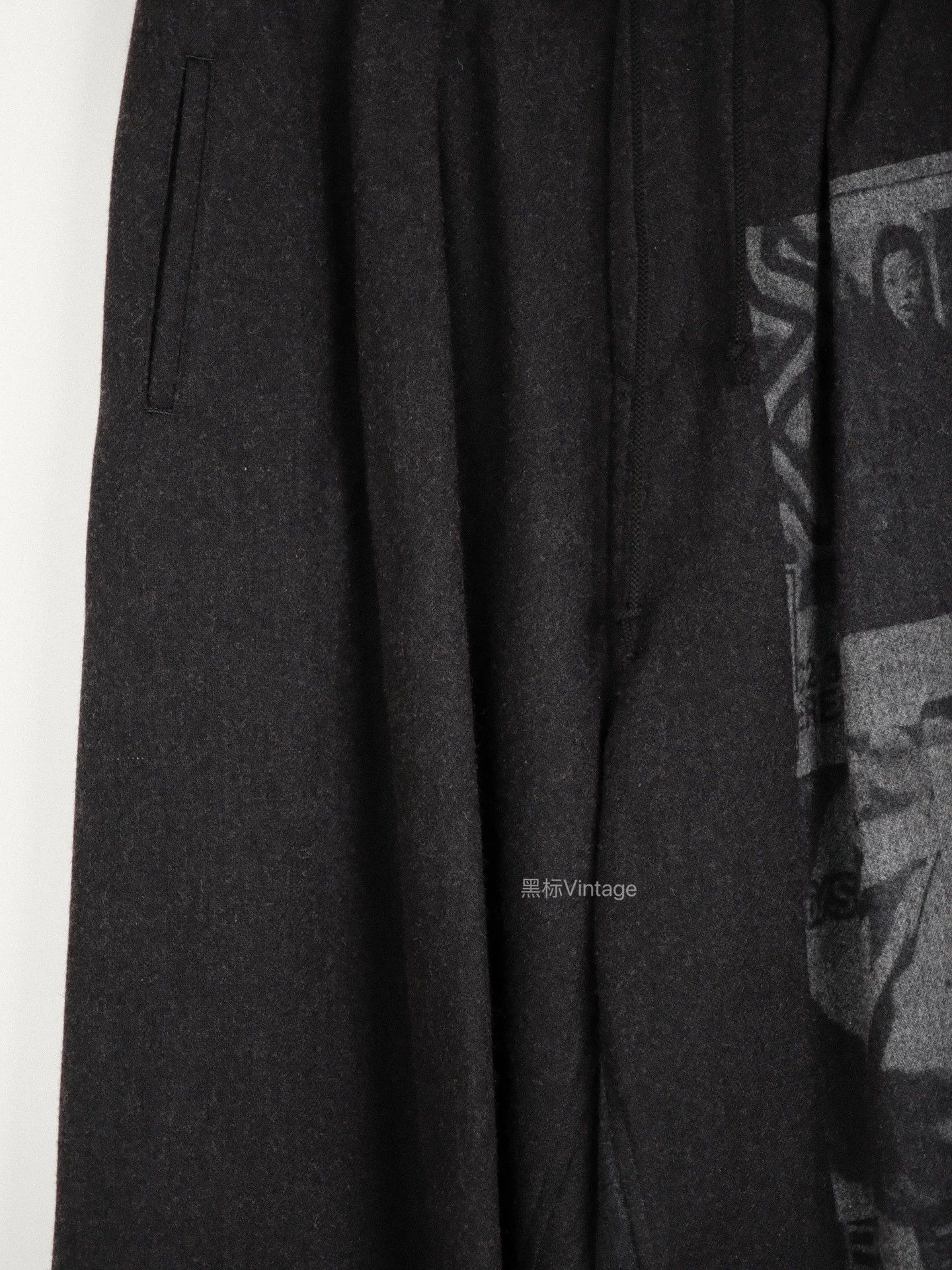 Yohji Yamamoto Yohji Y's 18AW Newspaper Discharge Wide Leg Pants Size US 30 / EU 46 - 4 Thumbnail