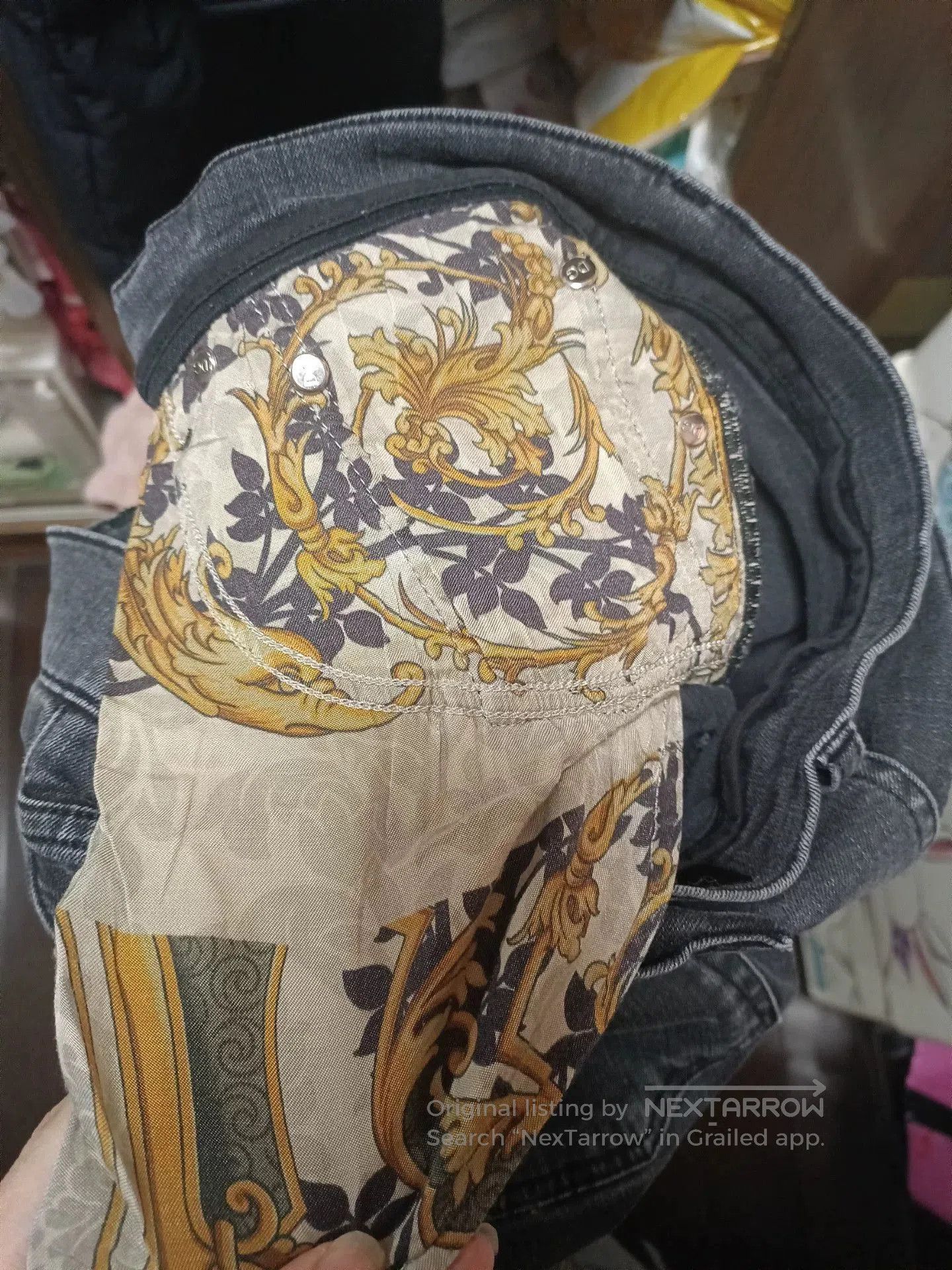 Dolce & Gabbana Baroque Print Jeans.