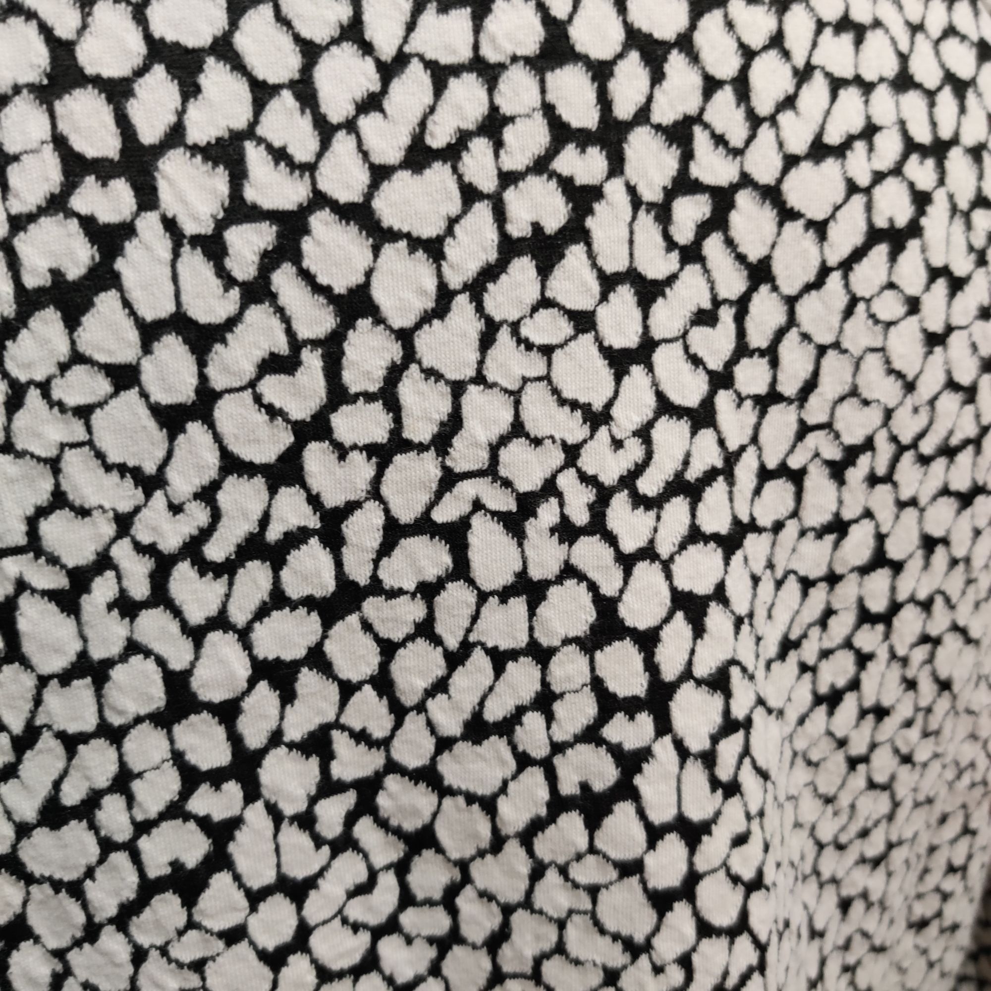 Apt. 9 APT 9 Petite L Black White Textured Animal Print Long Sleeve Size L / US 10 / IT 46 - 5 Thumbnail
