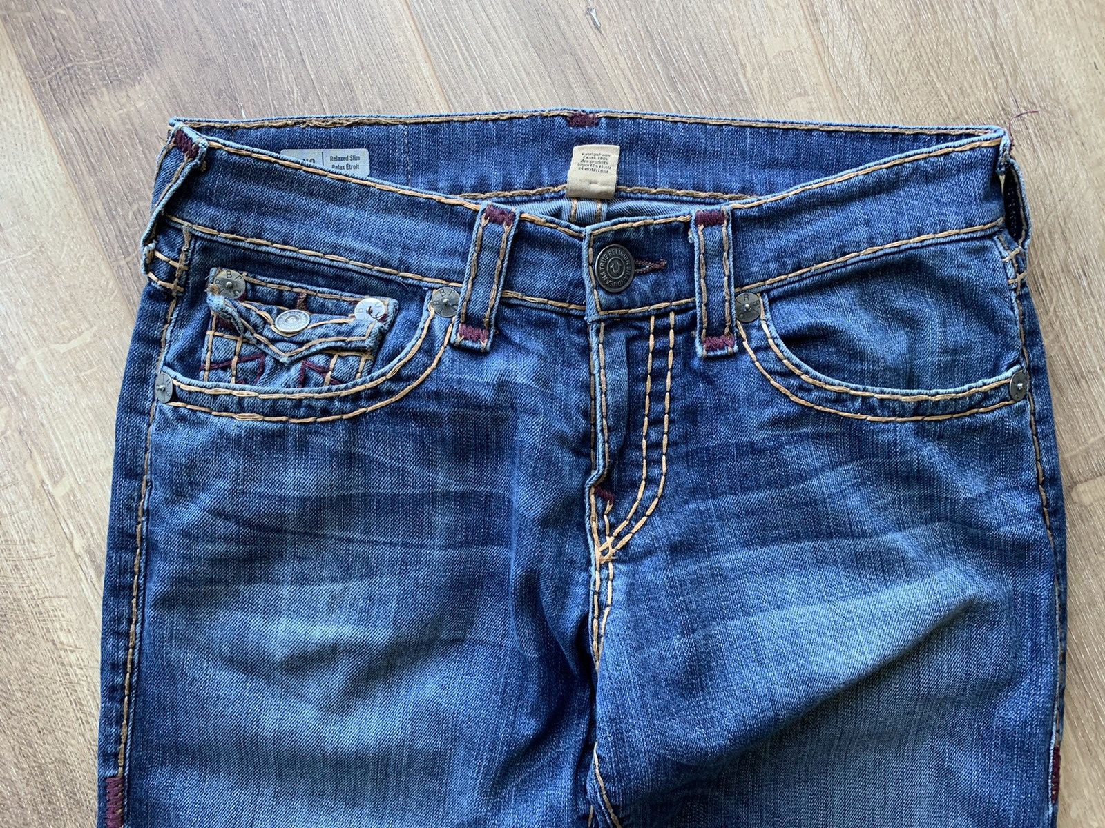 True Religion Vintage True Religion Geno W Flap Super T relaxed slim jeans Size US 30 / EU 46 - 3 Thumbnail