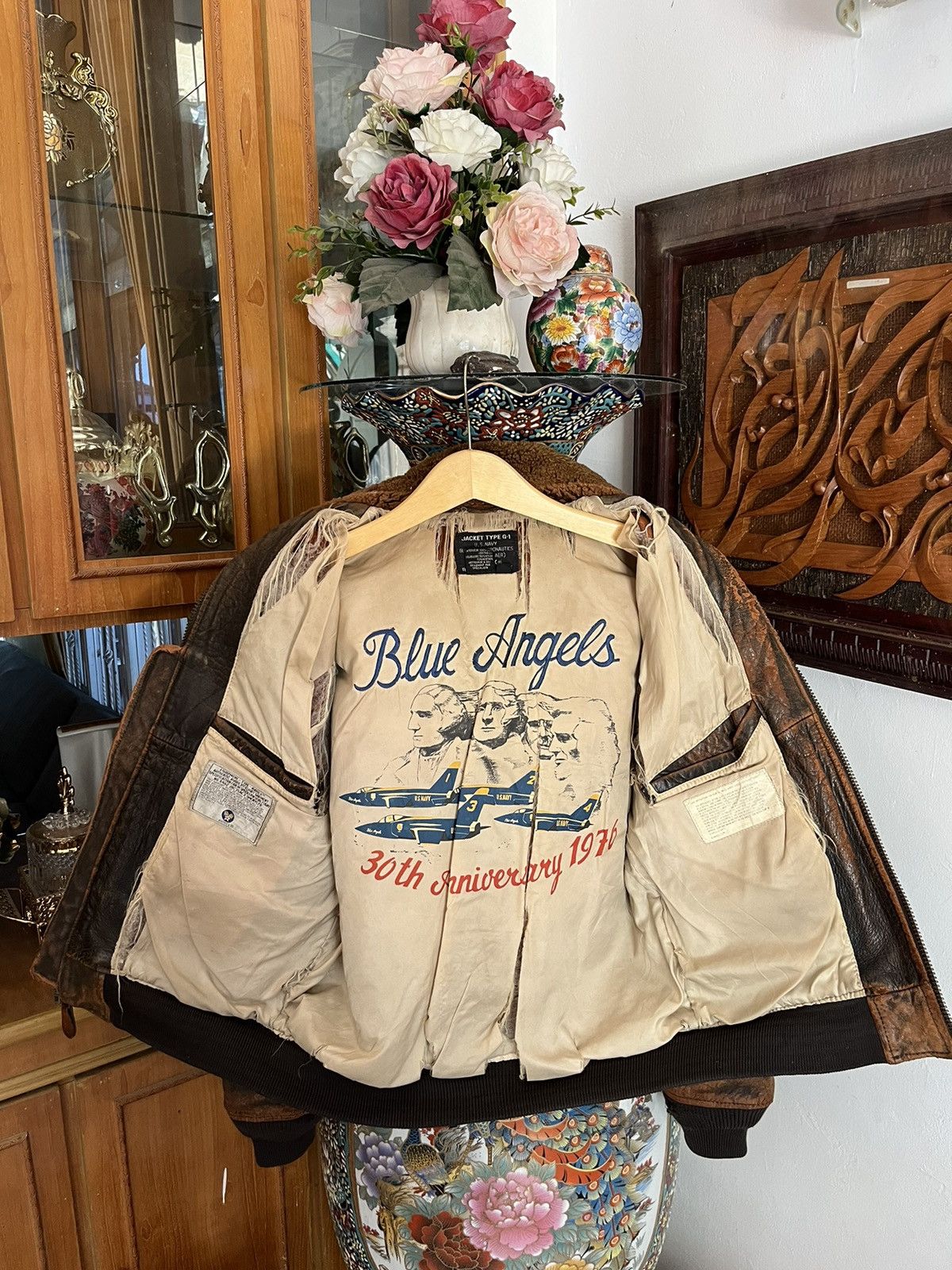Avirex Vintage Avirex Blue Angels Fighter Pilot Jacket Size US S / EU 44-46 / 1 - 15 Thumbnail
