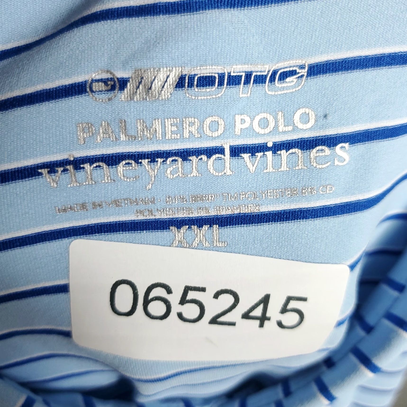 Vineyard Vines Vineyard Vines Polo Shirt Mens 2XL Blue Striped Palmero Golf Performance Polo Shirt Mens 2XL Blue Striped Palmero Golf Performance Size US XXL / EU 58 / 5 - 7 Thumbnail