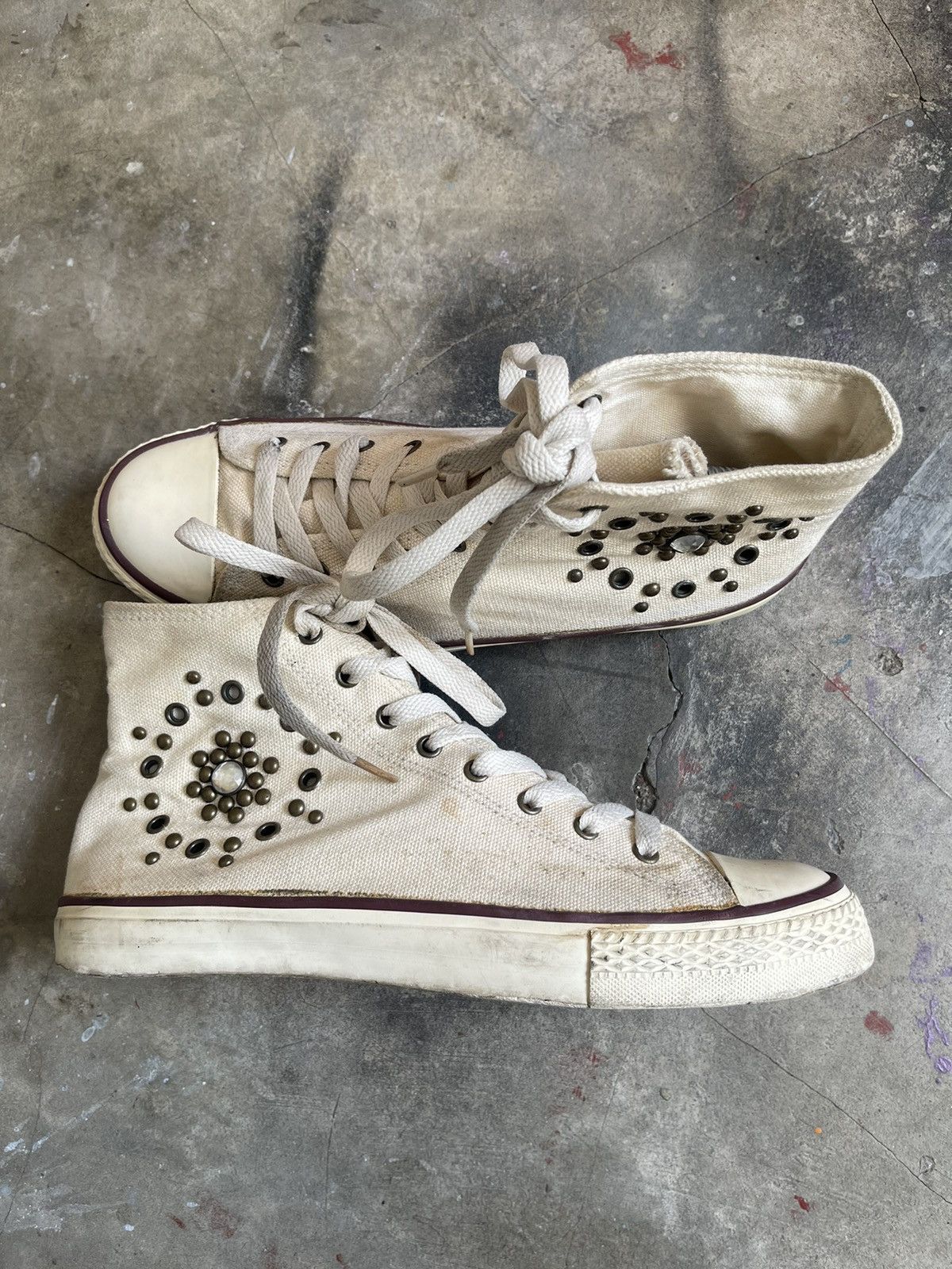 PPFM PPFM Studded High Top Sneakers Size US 9.5 / EU 42-43 - 1 Thumbnail