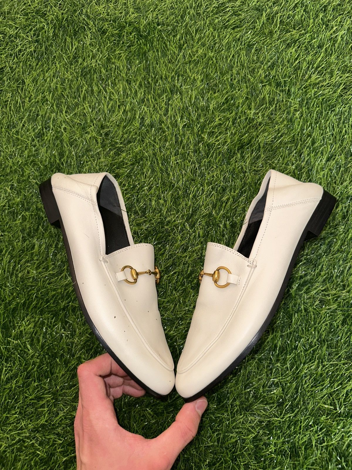 Gucci Gucci brixton leather leather horsebit loafer shoes size 37 Size US 5 / EU 37 - 2 Thumbnail