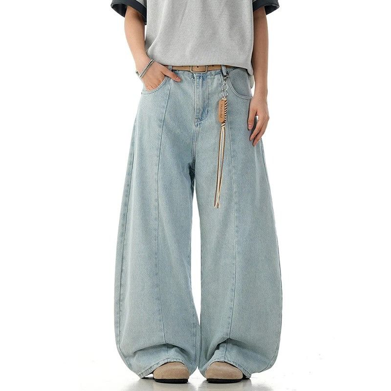 Jean American Wide Leg Loose Jeans Size US 33 - 5 Thumbnail