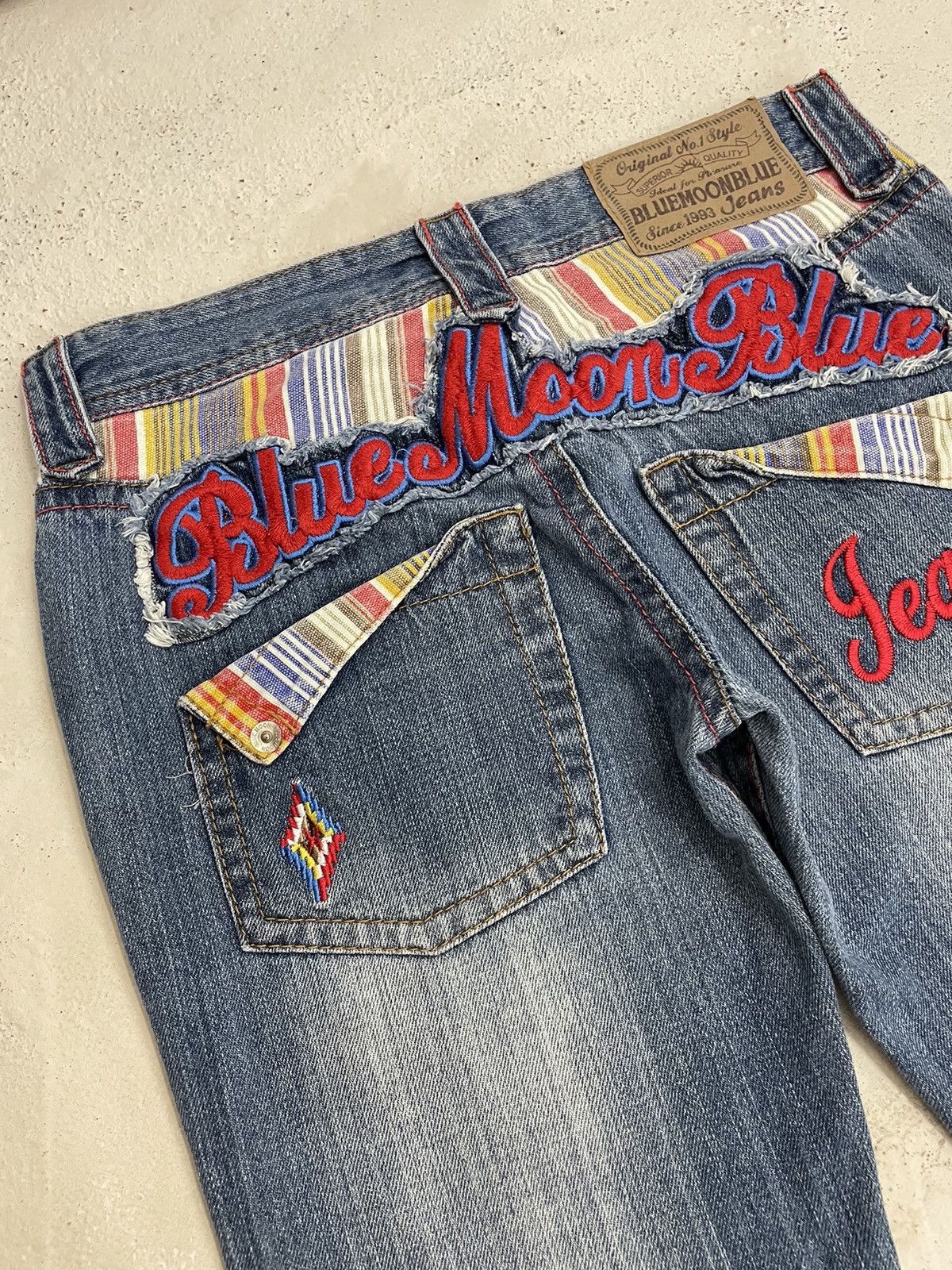 Hysteric Glamour Blue Moon Blue Embroidery Signature Design Surf Y2K Style Size US 28 / EU 44 - 13 Thumbnail
