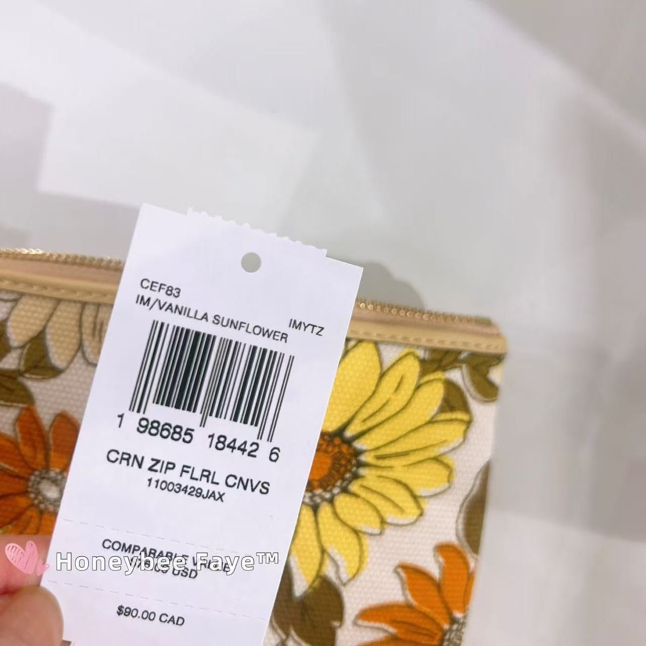 Coach Corner Zip Wristlet With Floral Print CEF83 Size ONE SIZE - 6 Thumbnail