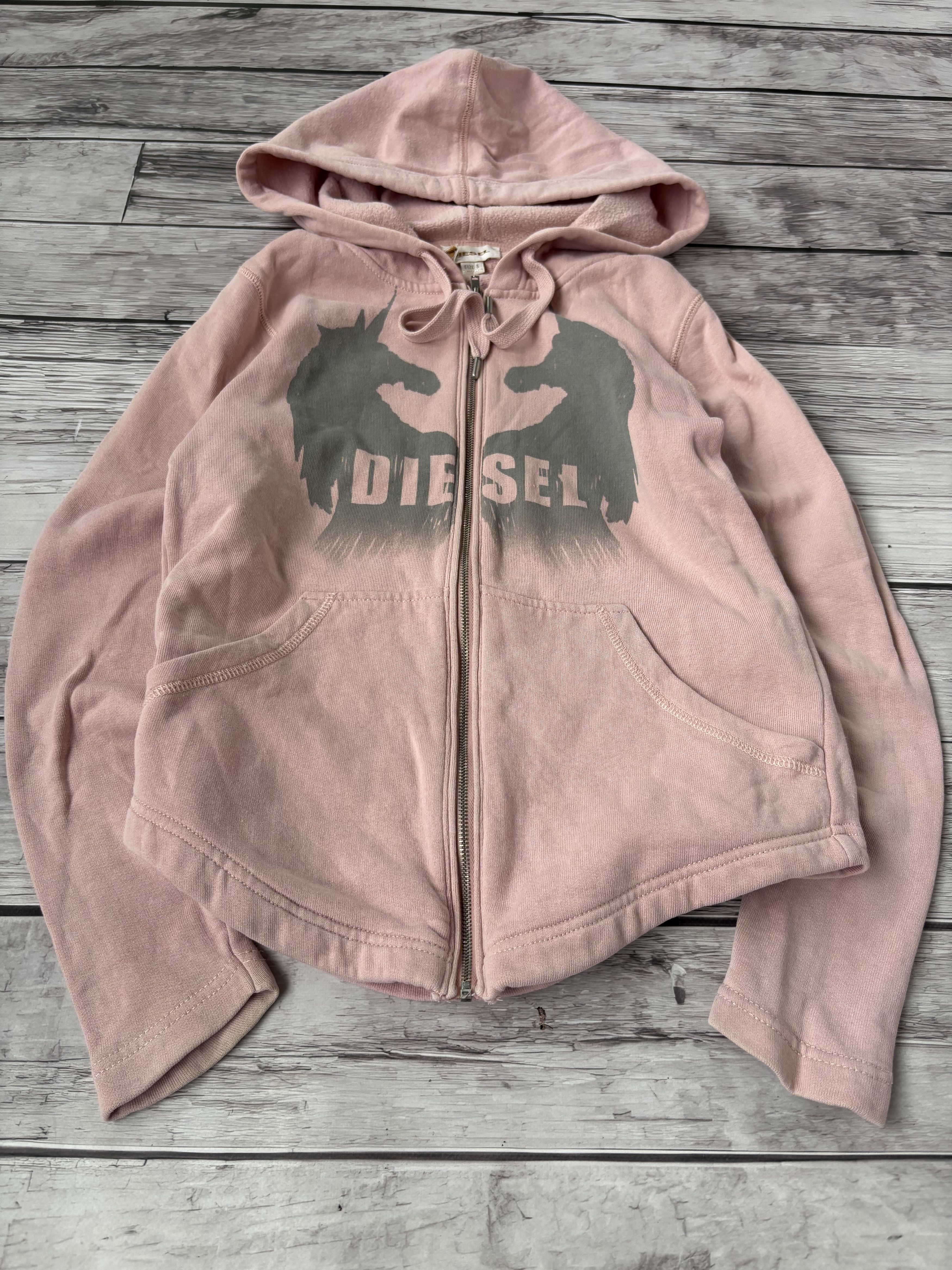 Diesel VTG CROPPED Y2K ED HARDY STYLE STREETWEAR DIESEL HOODIE Size S / US 4 / IT 40 - 2 Thumbnail