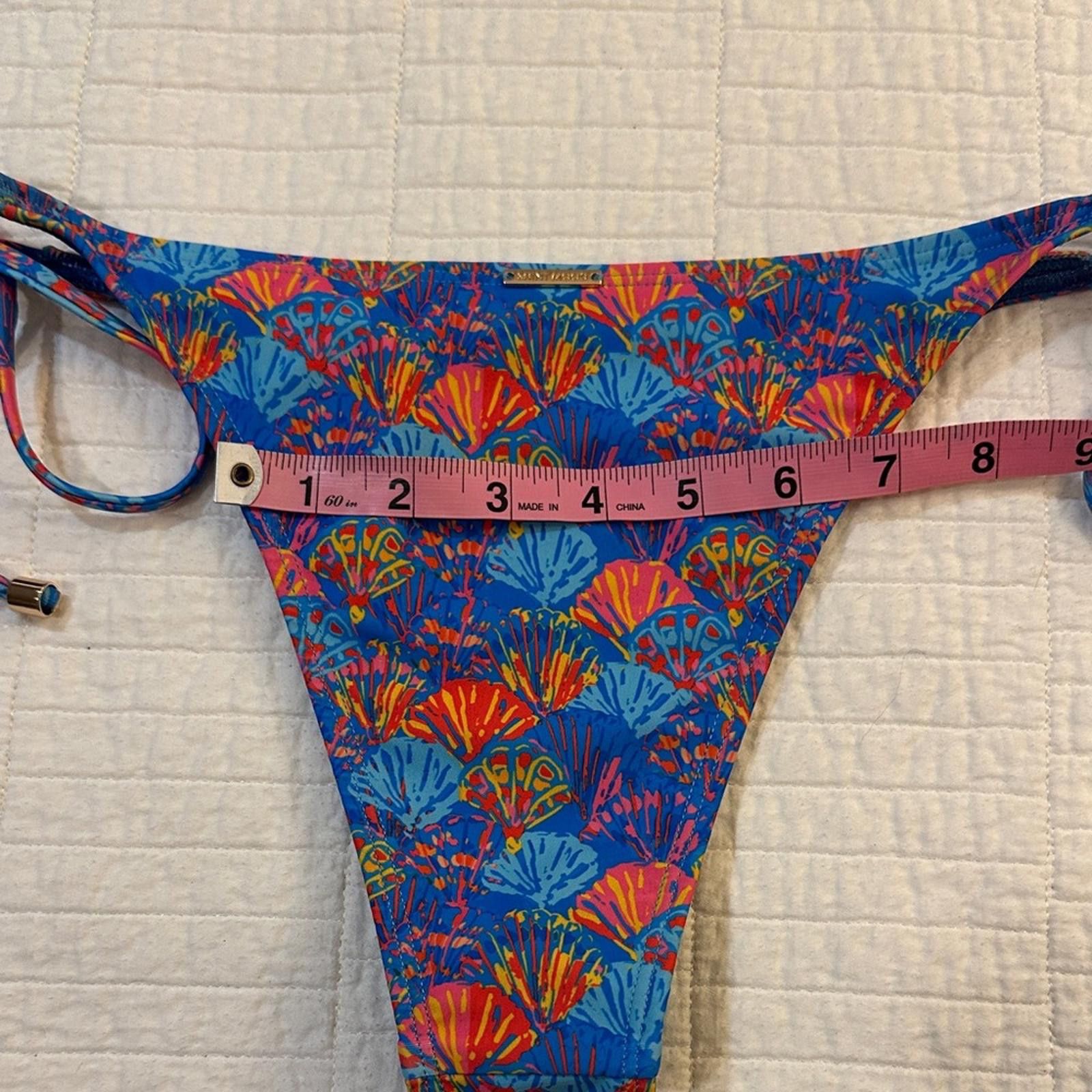 Other Saint Mood Bikini Medium Blue Floral Bikini Bottom Size ONE SIZE - 6 Thumbnail
