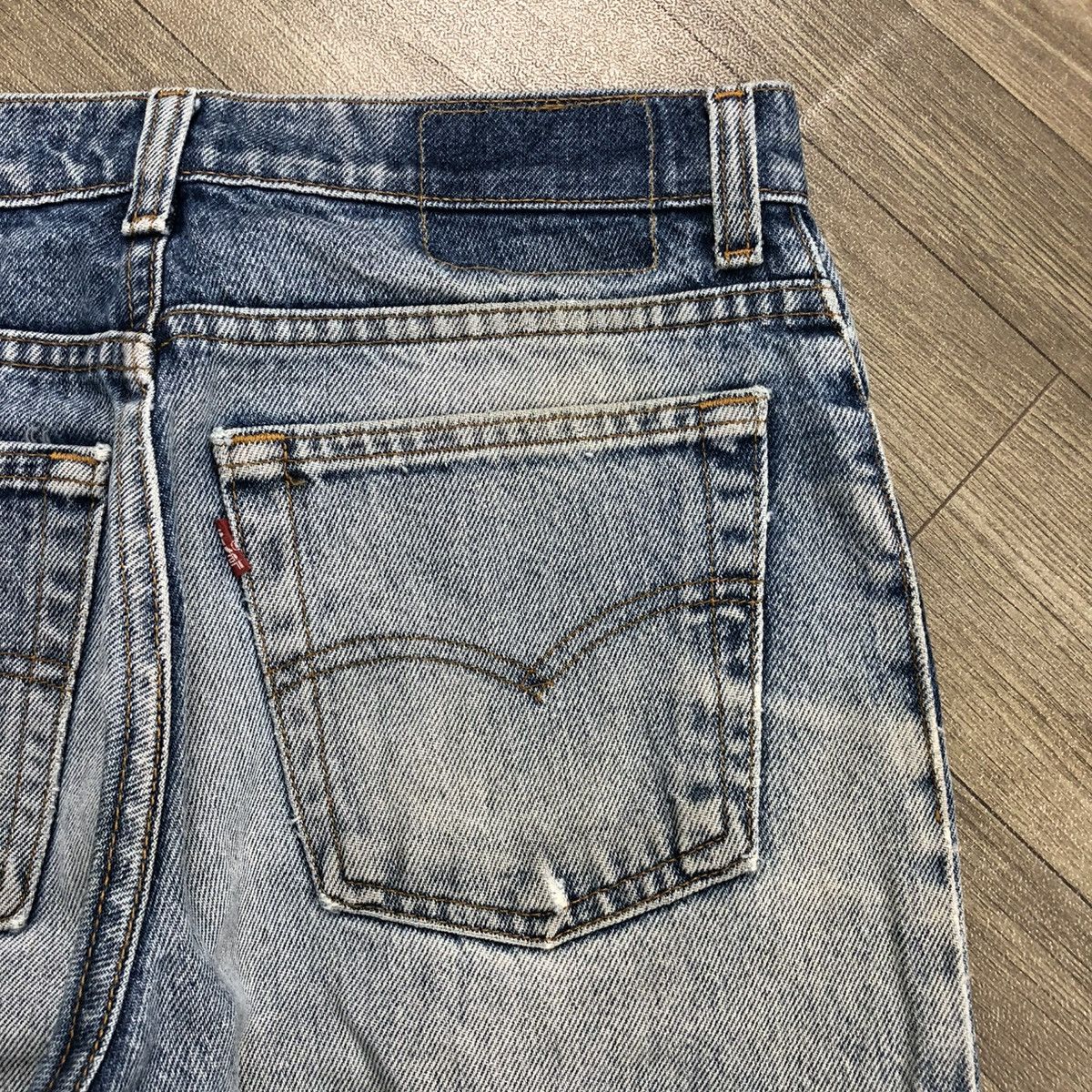 Levi's × Levi's Vintage Clothing 🇺🇸90’s Vintage Levis 510 Straight Nice Faded Jeans Size US 28 / EU 44 - 19 Thumbnail