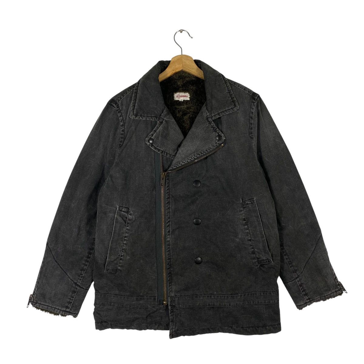 Johnbull Vinatge John Bull Sherpa Double Collar Bikers Winter Jacket Size US M / EU 48-50 / 2 - 1 Thumbnail