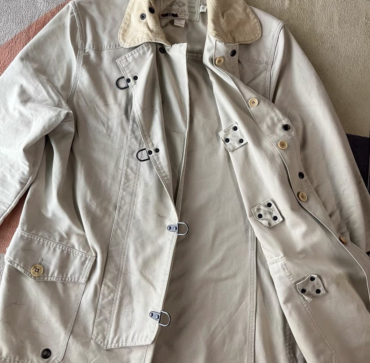 RRL Ralph Lauren Ralph Lauren Double RL Rugby Fireman Coat Trench Jacket K22 Size US S / EU 44-46 / 1 - 3 Thumbnail