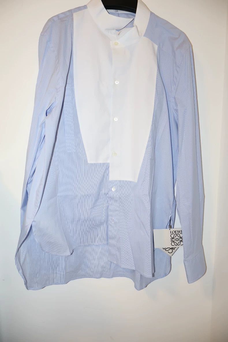 Loewe LOEWE Blue and white patchwork shirt Size XS / US 0-2 / IT 36-38 - 5 Thumbnail