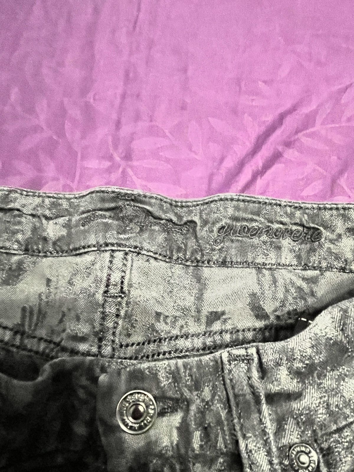 7 For All Mankind 7 For All Mankind Skinny Jeans Black floral Sz 28 Floral Size 28" / US 6 / IT 42 - 9 Thumbnail