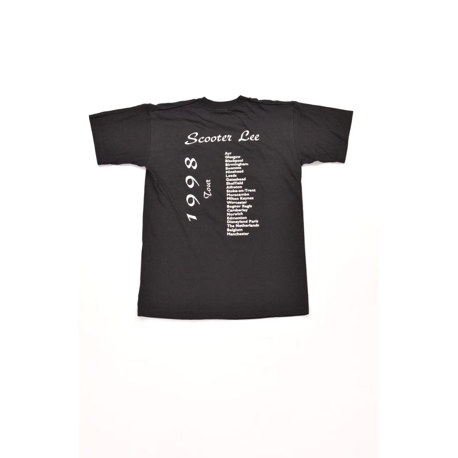 Vintage Vintage Screen Stars Scooter Lee Moving On Up 1998 Tour T-Shirt Tee Size S Black Mens Short Sleeve 100% Cotton 90s Vintage Tee Merch Shirt Size US S / EU 44-46 / 1 - 6 Thumbnail