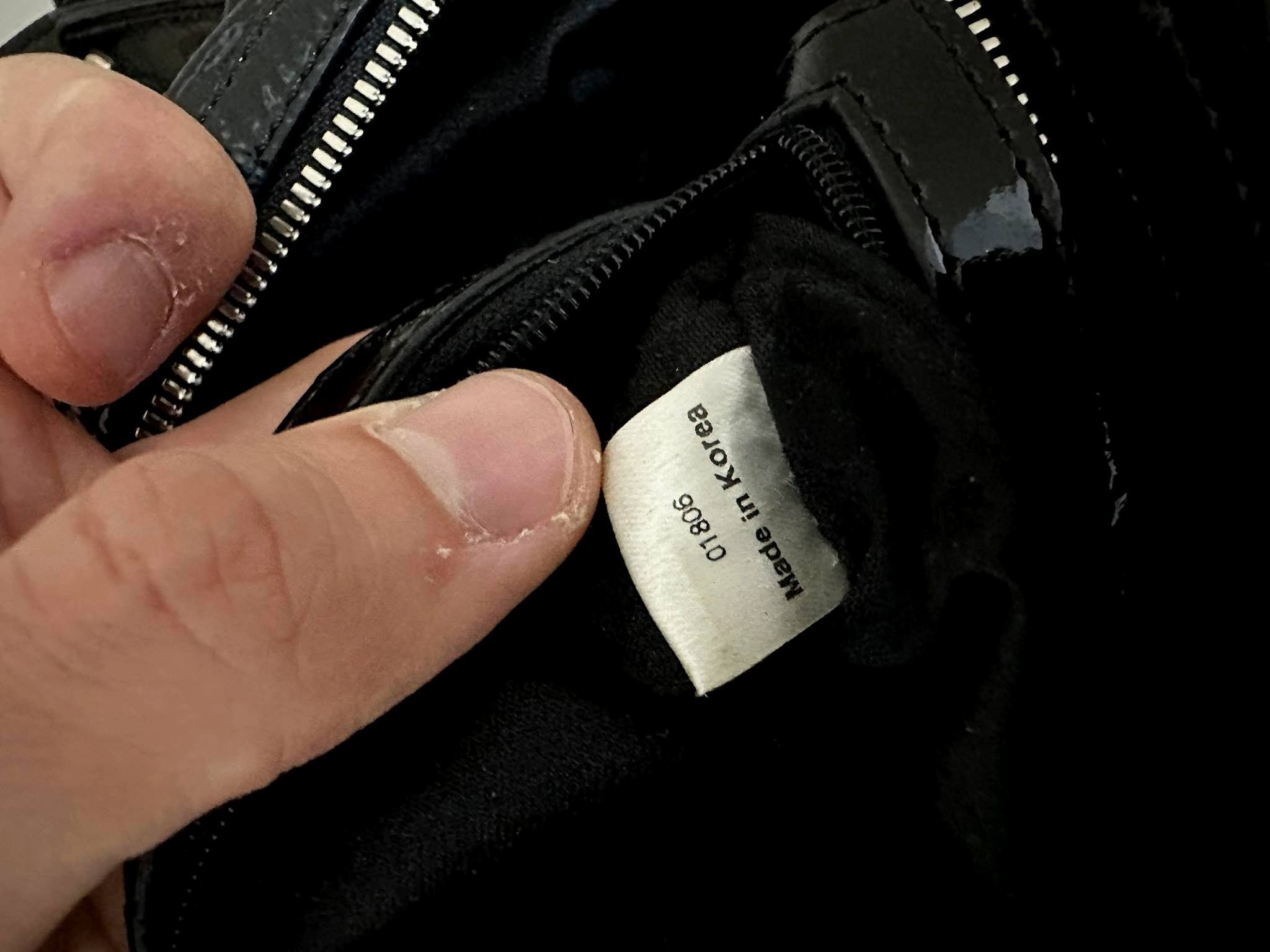 MCM MCM Spellout Logo Patent Leather Black Bag Size ONE SIZE - 5 Thumbnail