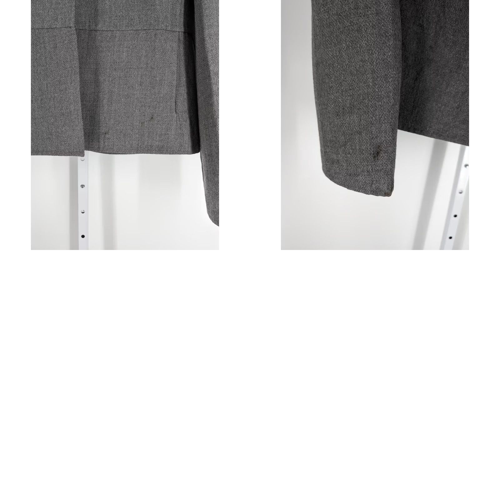 Donna Karan Donna Karan Collection Blazer Wool Open Jacket Gray Vintage Women Medium 6 Italy Blazer Coat Size M / US 6-8 / IT 42-44 - 8 Thumbnail