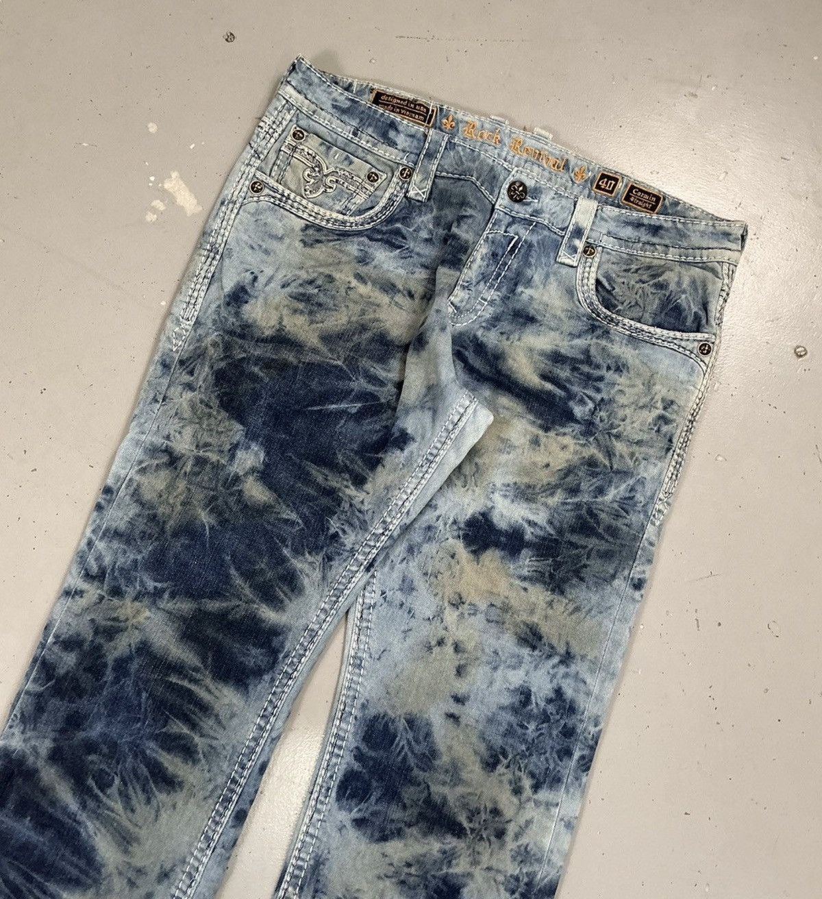 Robins Jeans Vintage rock revival studd denim Size US 42 / EU 58 - 4 Thumbnail