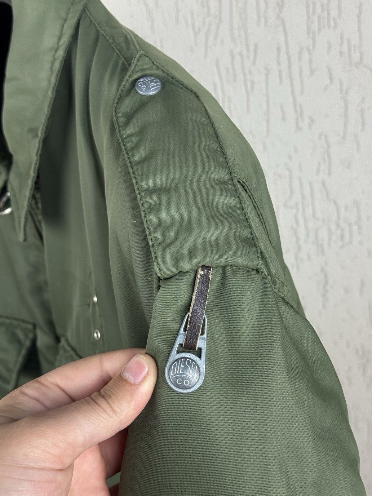 Diesel × Vintage Diesel State Guard Military Bomber Jacket Made In Italy Size US XL / EU 56 / 4 - 5 Thumbnail