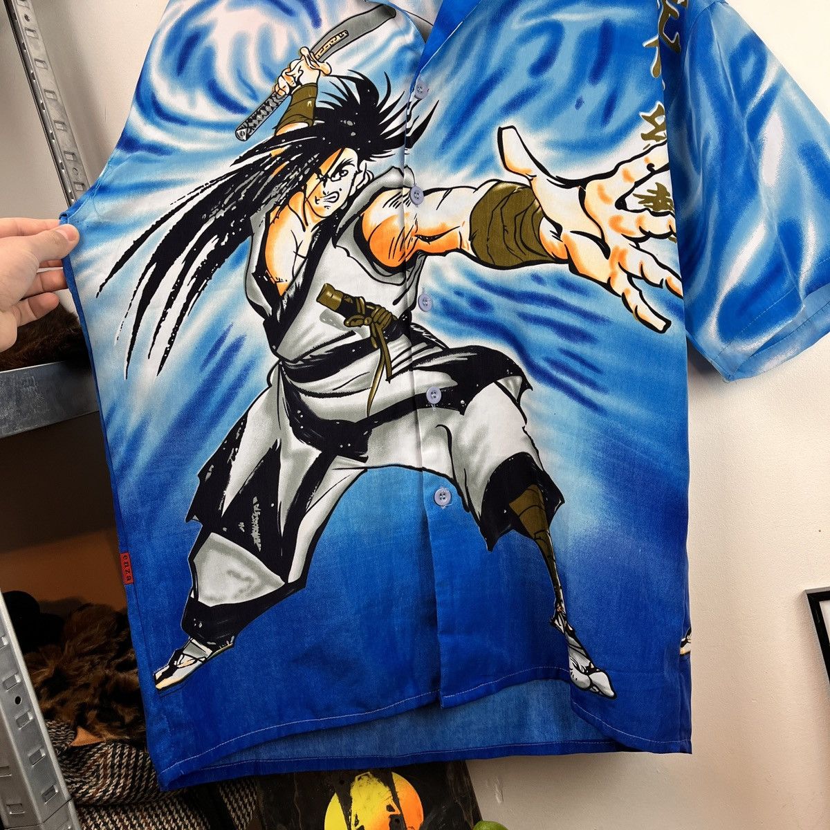 Anime Anime shirt Samurai Champ Lu 90s manga y2k Rap Size US M / EU 48-50 / 2 - 5 Thumbnail