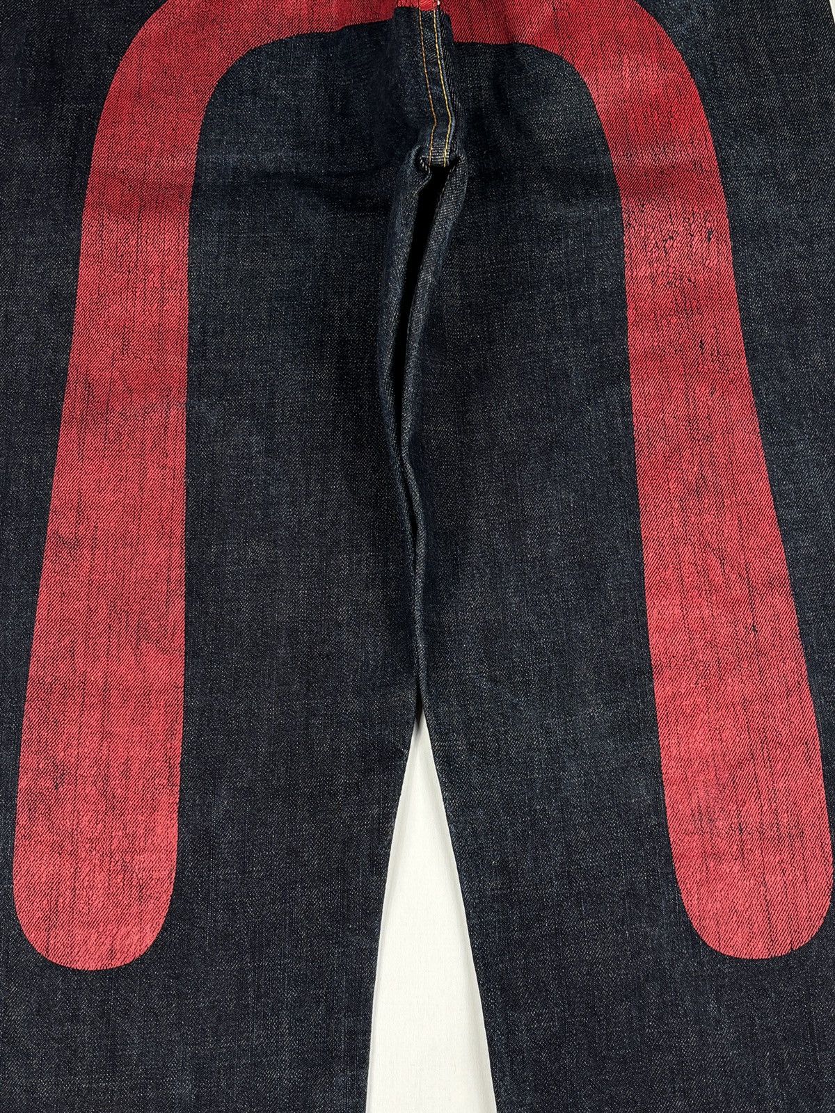 Evisu Lot. 0078 Double Sided Seagull Print Daicock Selvedged Jeans Size US 34 / EU 50 - 7 Thumbnail