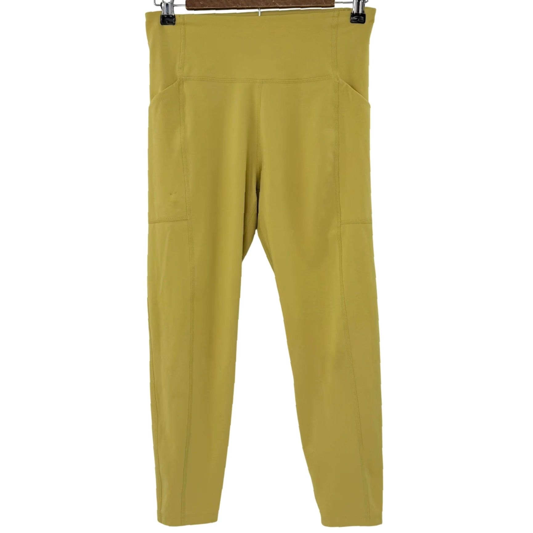 Girlfriend Collective Girlfriend Womens Medium Collective High Rise Pocket Leggings Yellow Yoga Capri Tapered Classic Activewear Womens M Yellow Leggings Size 32" / US 10 / IT 46 - 2 Thumbnail