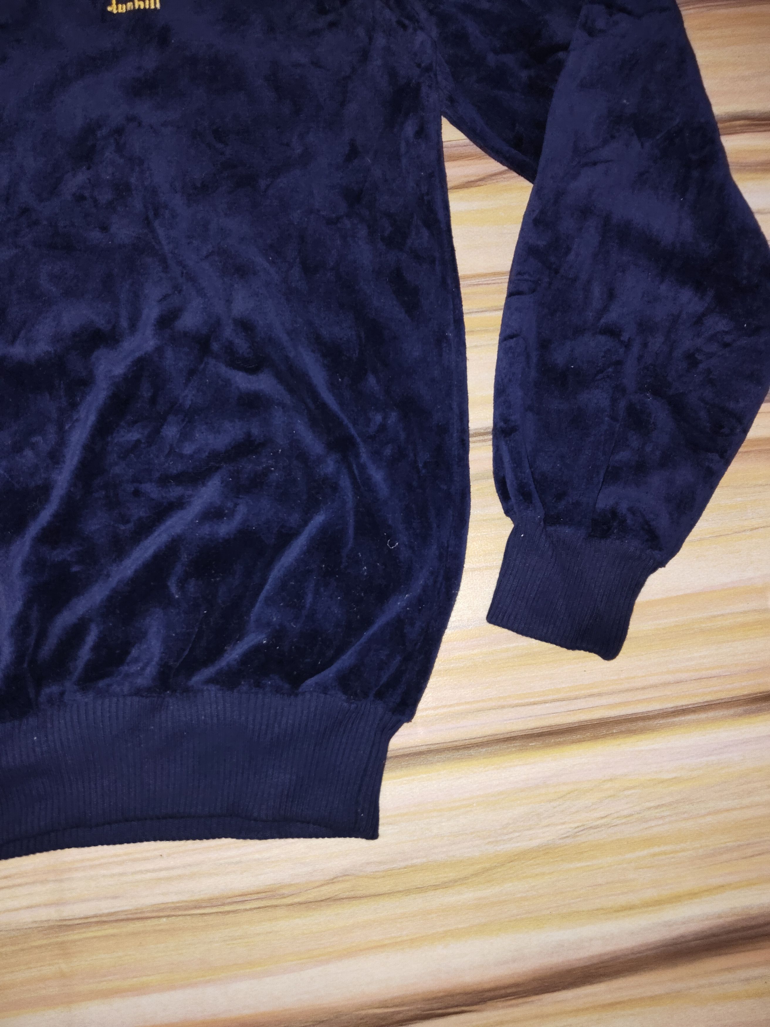 Alfred Dunhill Vintage DUNHILL Velvet Sweatshirt Size US L / EU 52-54 / 3 - 5 Thumbnail