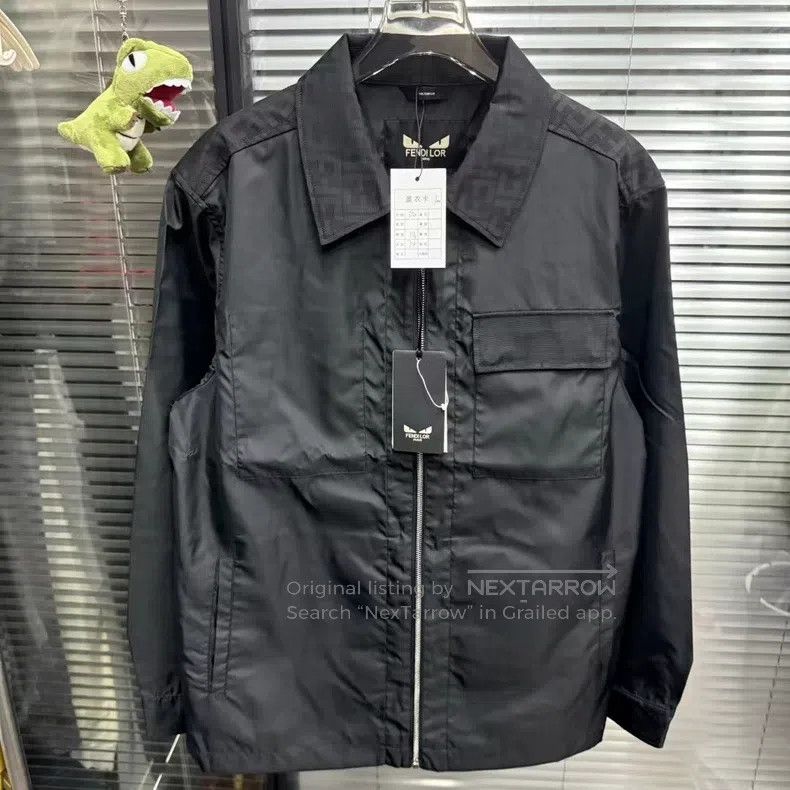 Fendi Fendi Black and Monogram Jacket Size US M / EU 48-50 / 2 - 1 Thumbnail