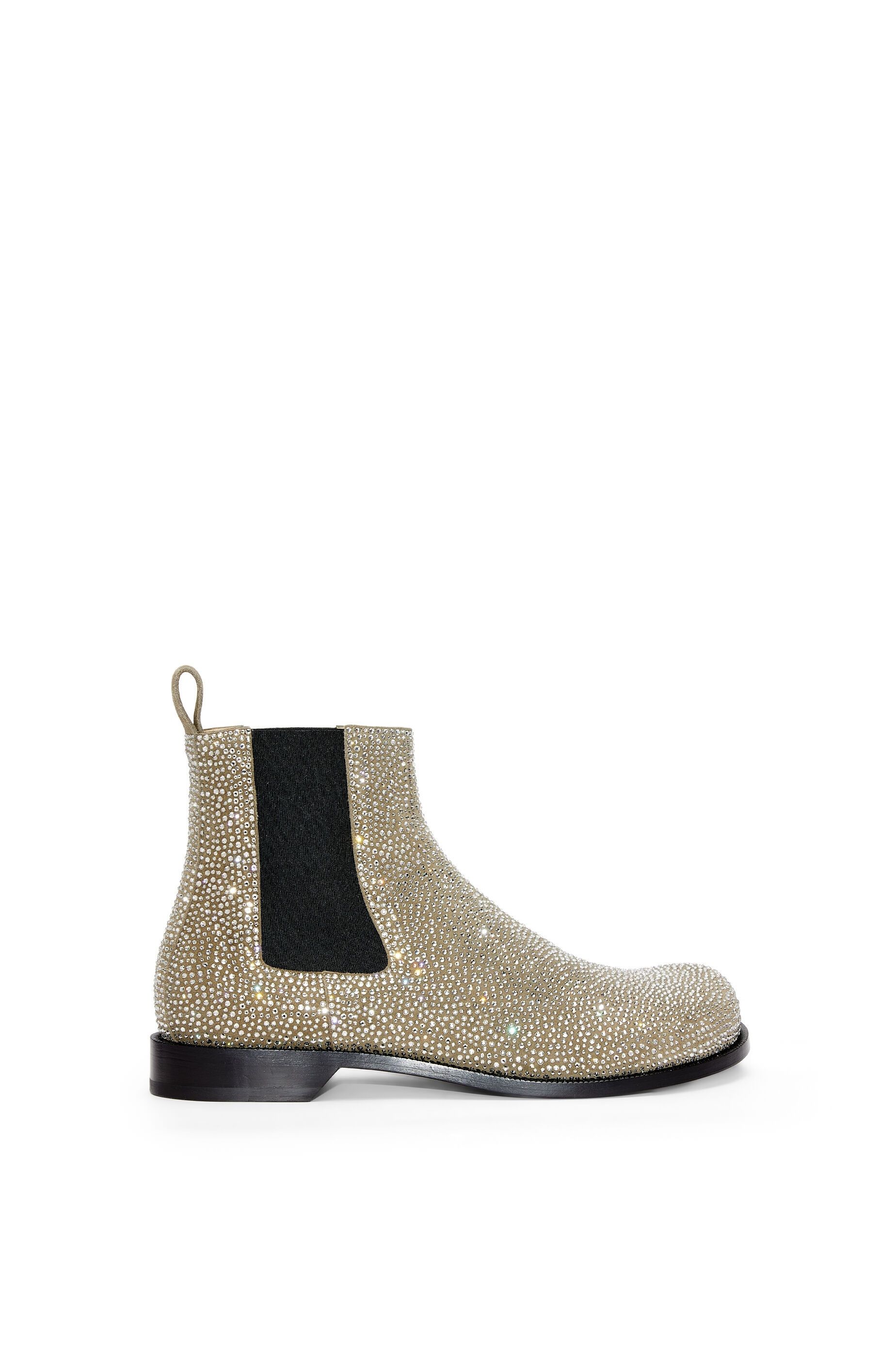 Loewe Campo Chelsea Boots in suede calfskin with rhinestones Size US 10 / EU 43 - 1 Thumbnail
