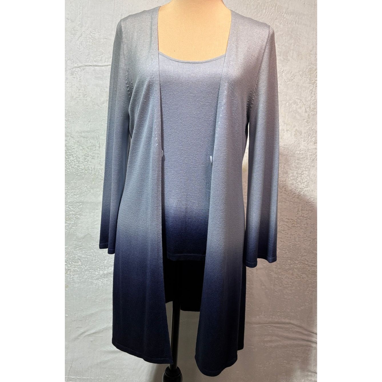 Neiman Marcus DANA BUCHMAN for Neiman's 2-combo Cashmere Cardigan Top | L Size L / US 10 / IT 46 - 1 Thumbnail