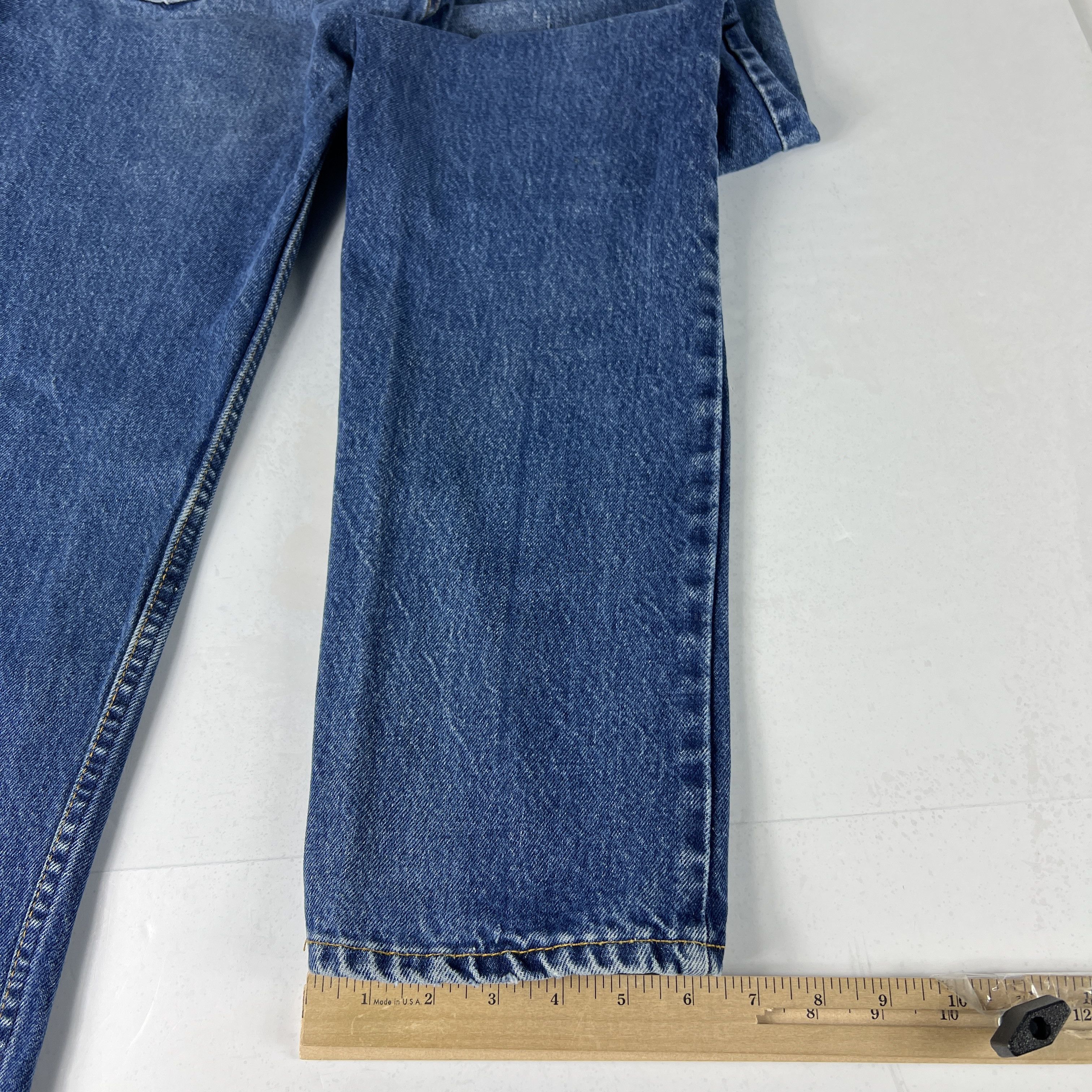 Levi's × Vintage VTG 80s Levi's Jeans 505 Straight Blue Faded Cotton Denim Size US 32 / EU 48 - 15 Thumbnail
