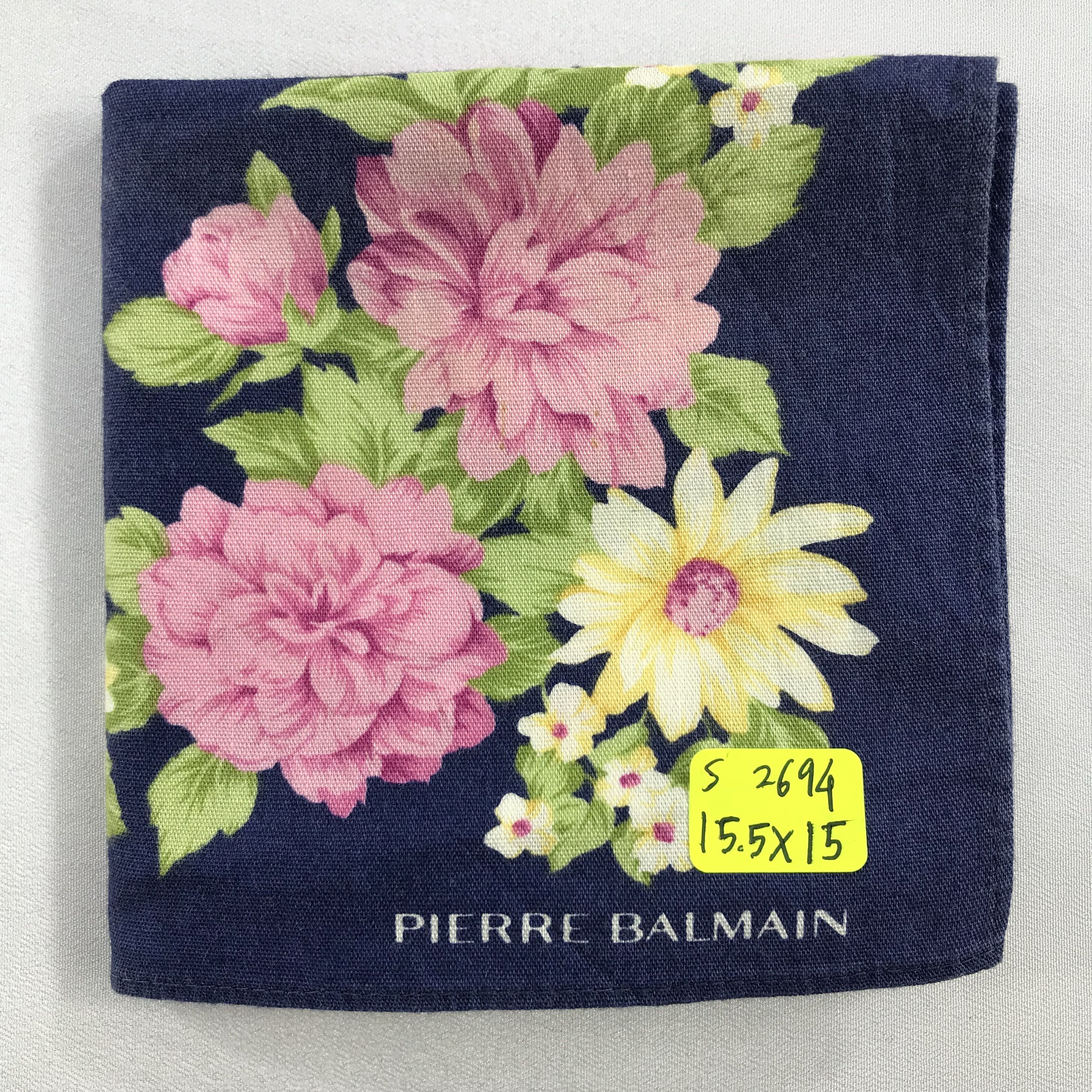 Pierre Balmain × Vintage Pierre Balmain Bandana / Handkerchief / Neckerchief - S2694 Size ONE SIZE - 5 Thumbnail