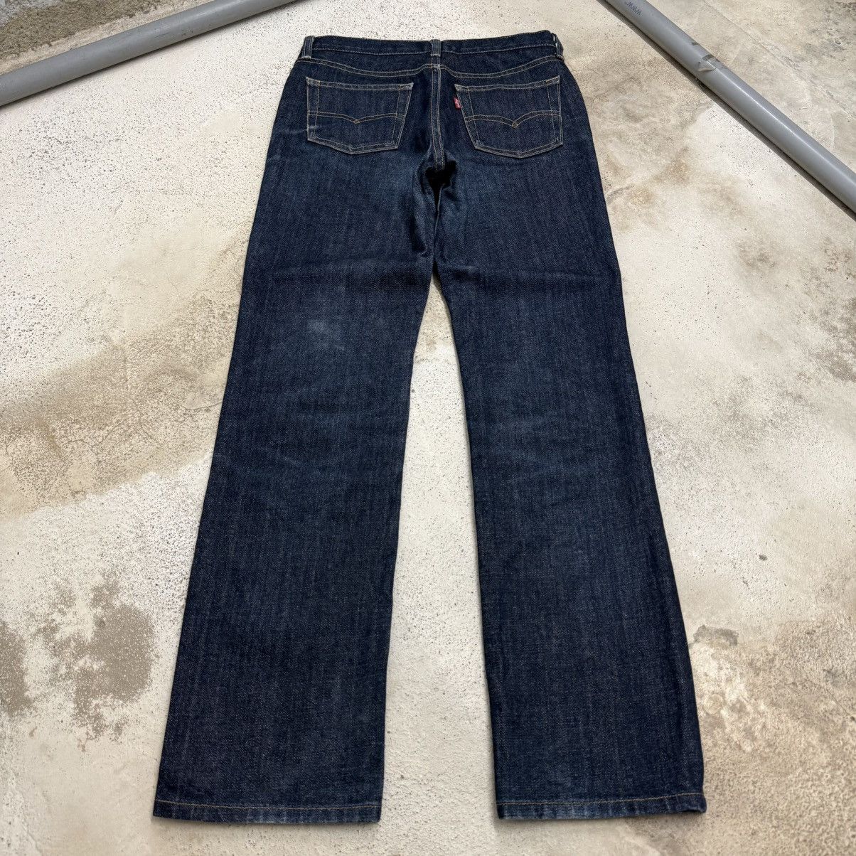 Levi's Vintage Y2K J41 Dark Indigo Denim Levis Women Pants Size 29" - 2 Thumbnail