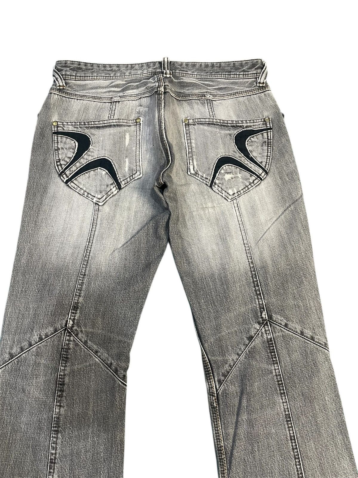 Nicole Club Vintage Hideways Nicole Thrashed & Repair Flare Jeans Size US 32 / EU 48 - 4 Thumbnail