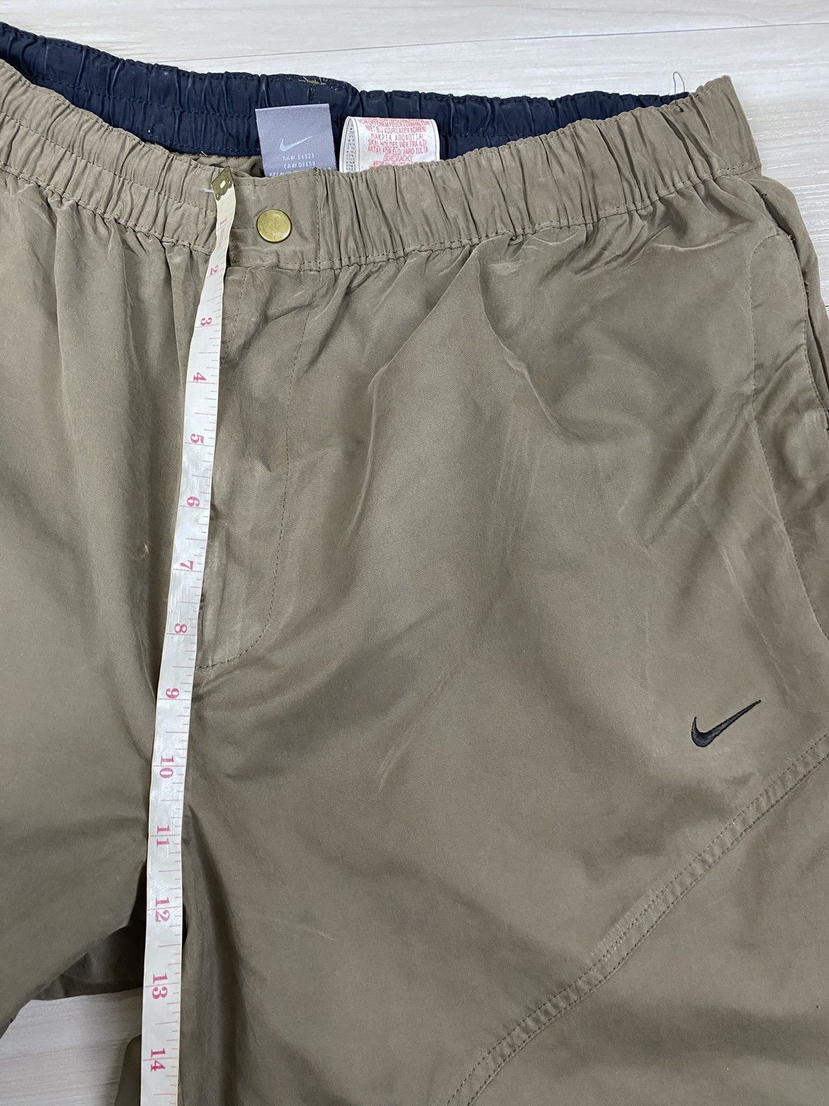 Nike Y2K Nike Nylon Pants Track Drill 00s Logo Swoosh Size US 36 / EU 52 - 12 Thumbnail