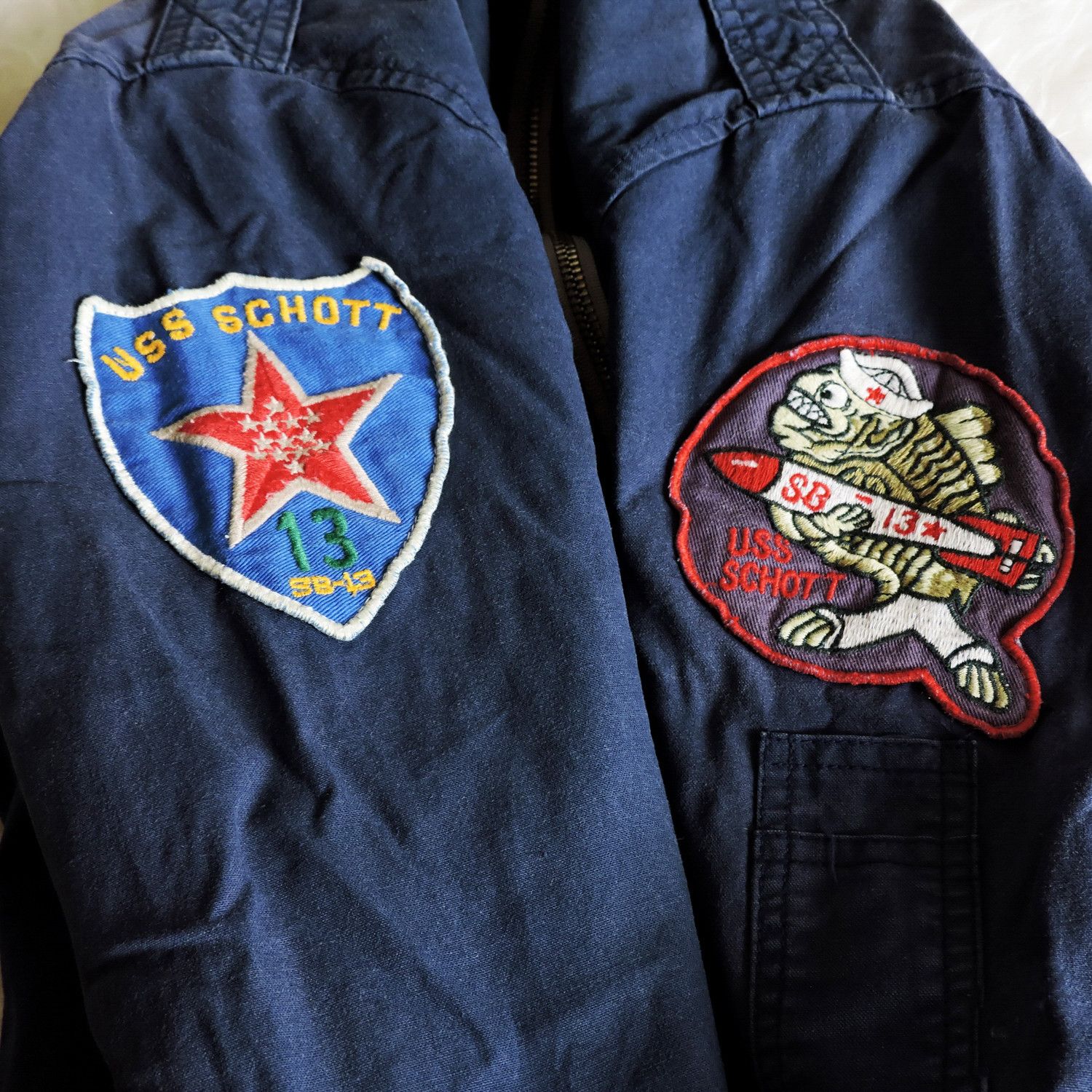 Schott SCHOTT N.Y.C. USS SB-13 LIGHTWEIGHT INTERMEDIATE JACKET Size US S / EU 44-46 / 1 - 5 Thumbnail