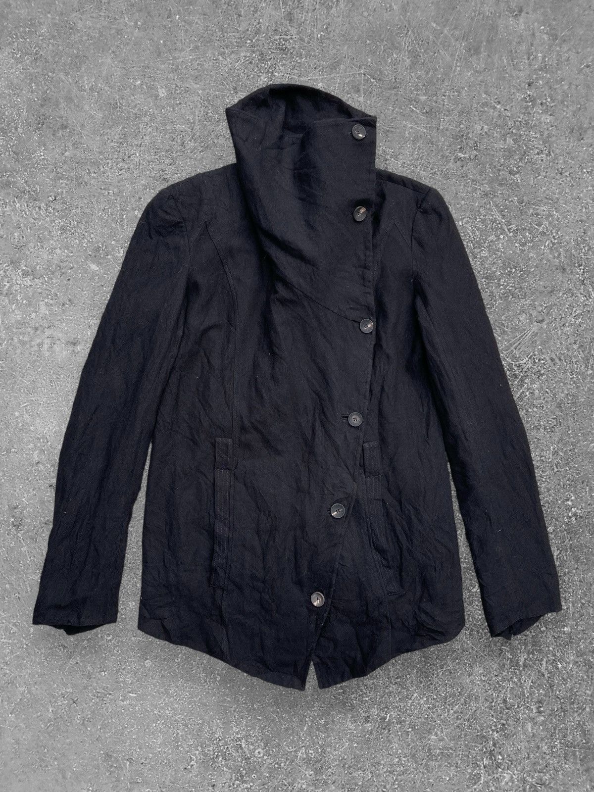 Helmut Lang 🔥 HELMUT LANG 'SAMURAI' ASYMMETRICAL BUTTON JACKET Size US S / EU 44-46 / 1 - 5 Thumbnail